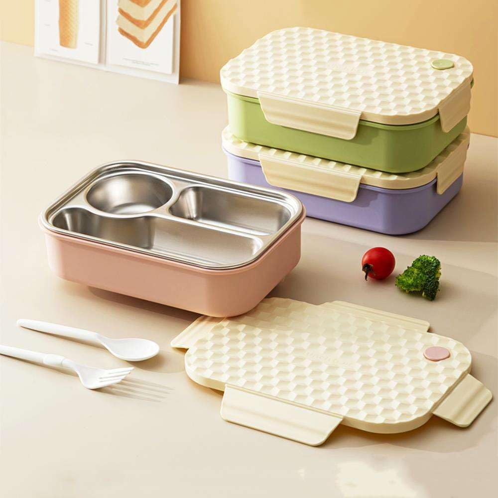 Aroma Insulated Stainless Steel Lunch Box with Clip Lock Lid, Airtight, Leak-Proof, Lightweight, 650 ml, for Office, School, Picnic and Travelling image 3