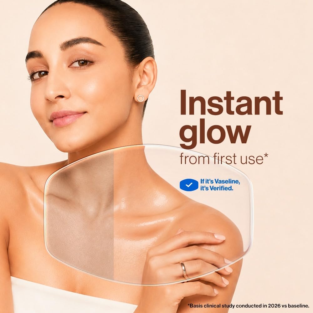 Vaseline Cocoa Glow Serum In Lotion, 400 ml | 100% Pure Cocoa & Shea Butter for Glowing & Soft Skin image 4