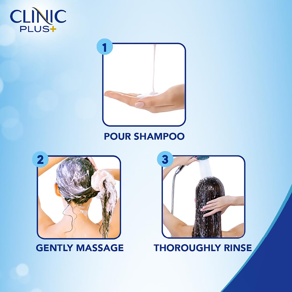 Clinic Plus Strong & Long Shampoo 1 L|| With Milk Proteins & Multivitamins for Healthy and Long Hair - Strengthening Shampoo for Hair Growth image 5