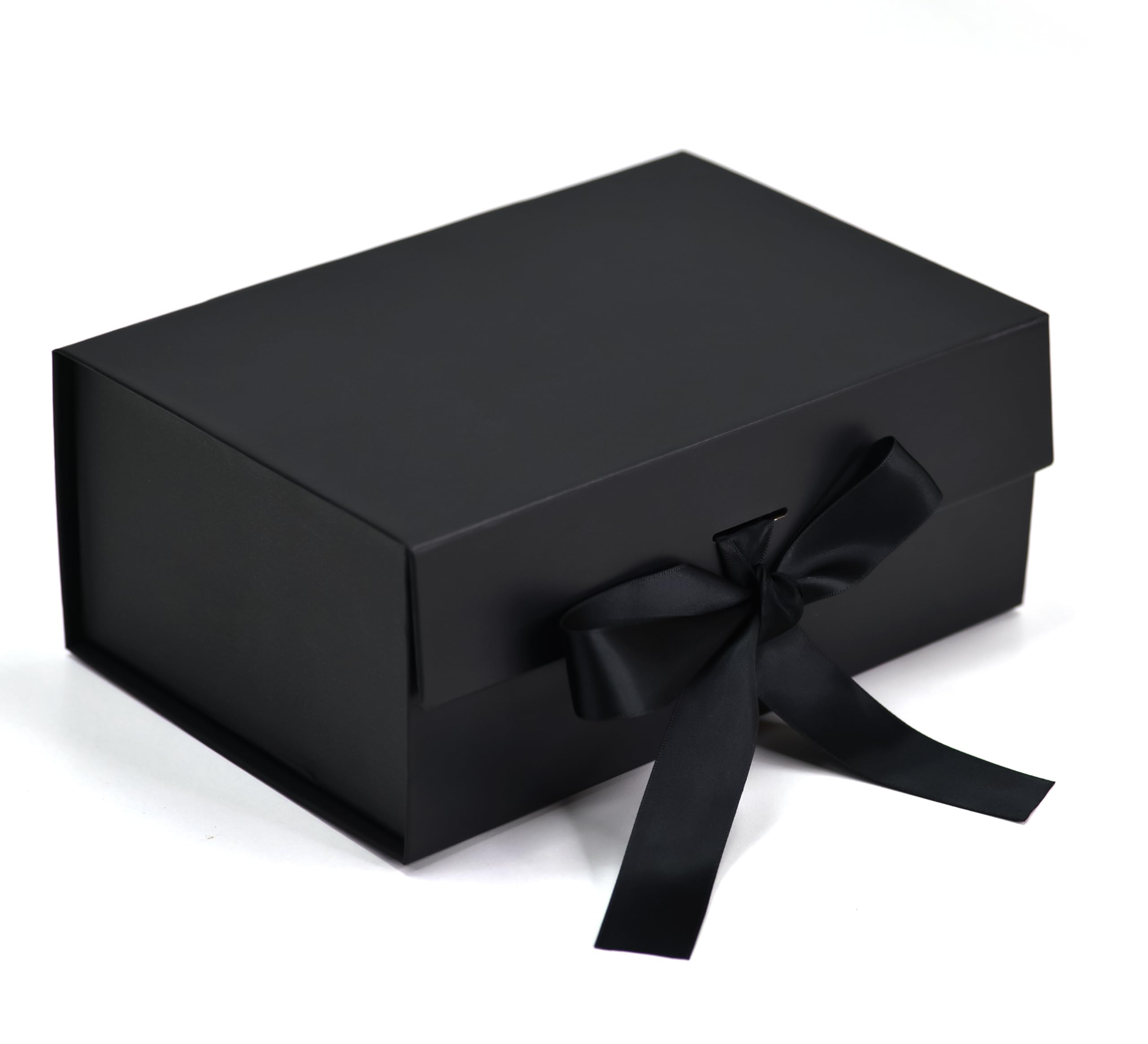 RBS® - Gift Box (23 x 16 x 10cm) Gift Boxes for Packaging (1 Pack) Decorative Gift Box empty Multipurpose Gift Hampers Holds Upto 5 kg Occasion Gifting Box Foldable Gift Packaging Boxes (Black)