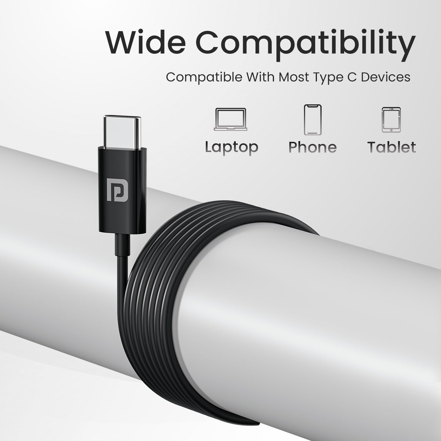 Portronics Conch Theta C in Ear Type C Wired Earphones with in Line HD Mic, Powerful Audio, 14.2mm Driver, Unique Earbuds Design, TPE Anti Tangle Wire, in line Controls, Wide Compatibility(Black) image 5