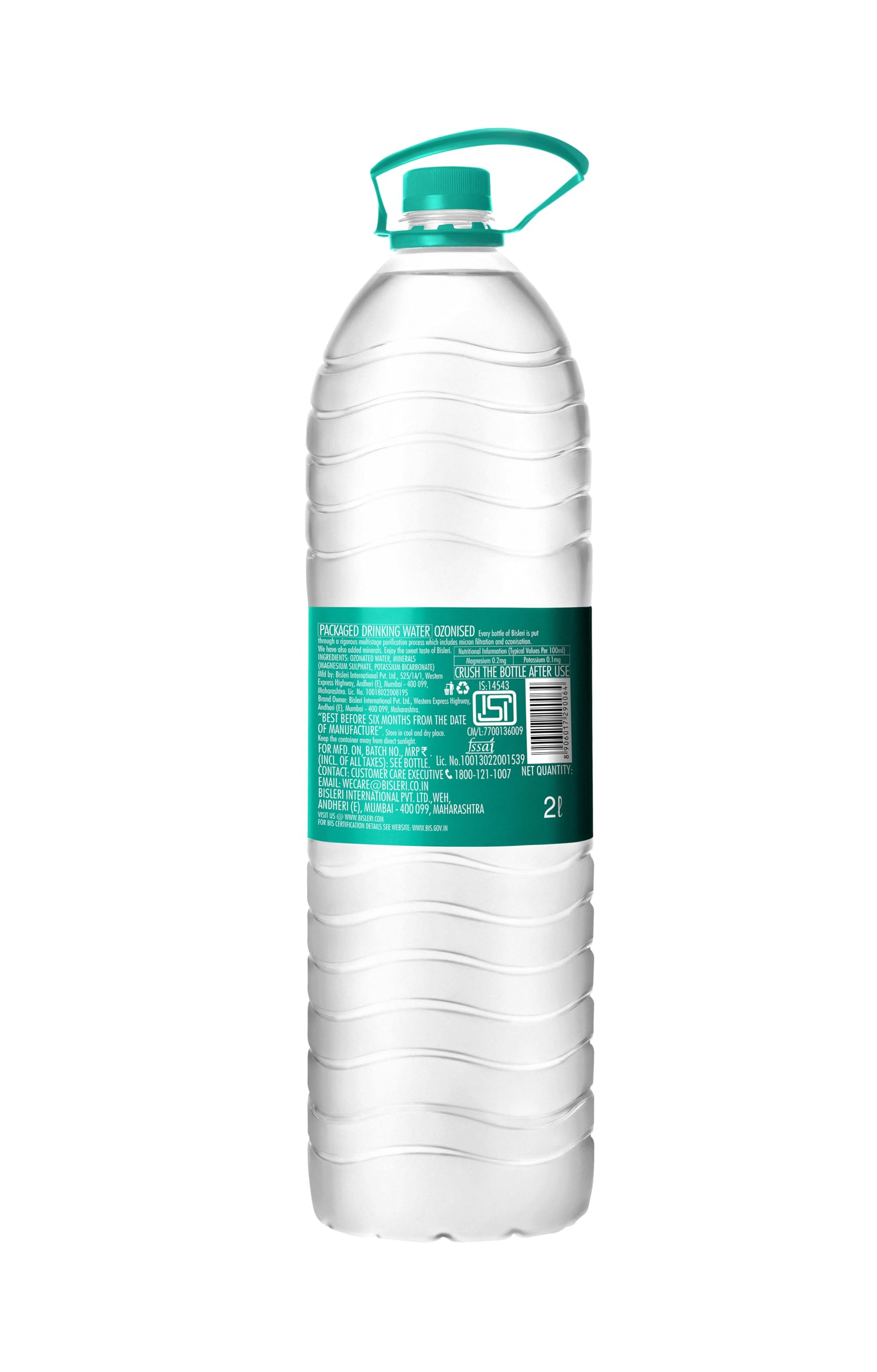 Bisleri Water Bottle with added minerals, 2L image 2