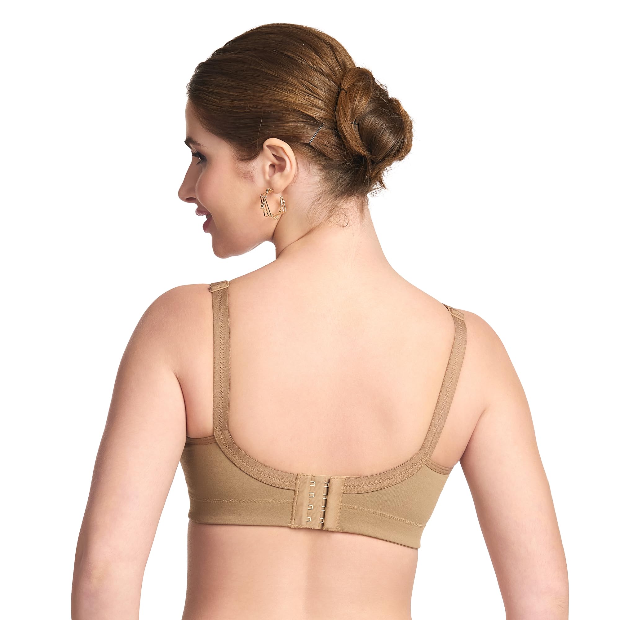 TRYLO Riza T-FIT Women's Non-Padded,Non-Wired,Full Coverage,Seamless 100% Cotton Feel Fabric Bra Available in Multicolor image 4