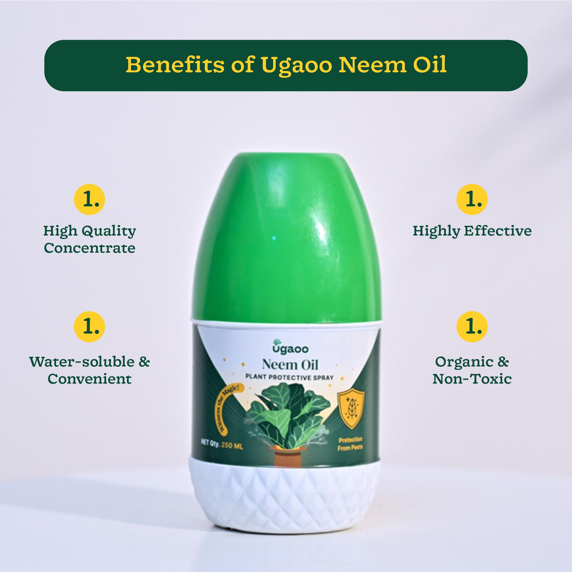 Ugaoo Neem Oil Spray for Plants & Garden - Highly Effective on Plant Insects (250 ml) image 5