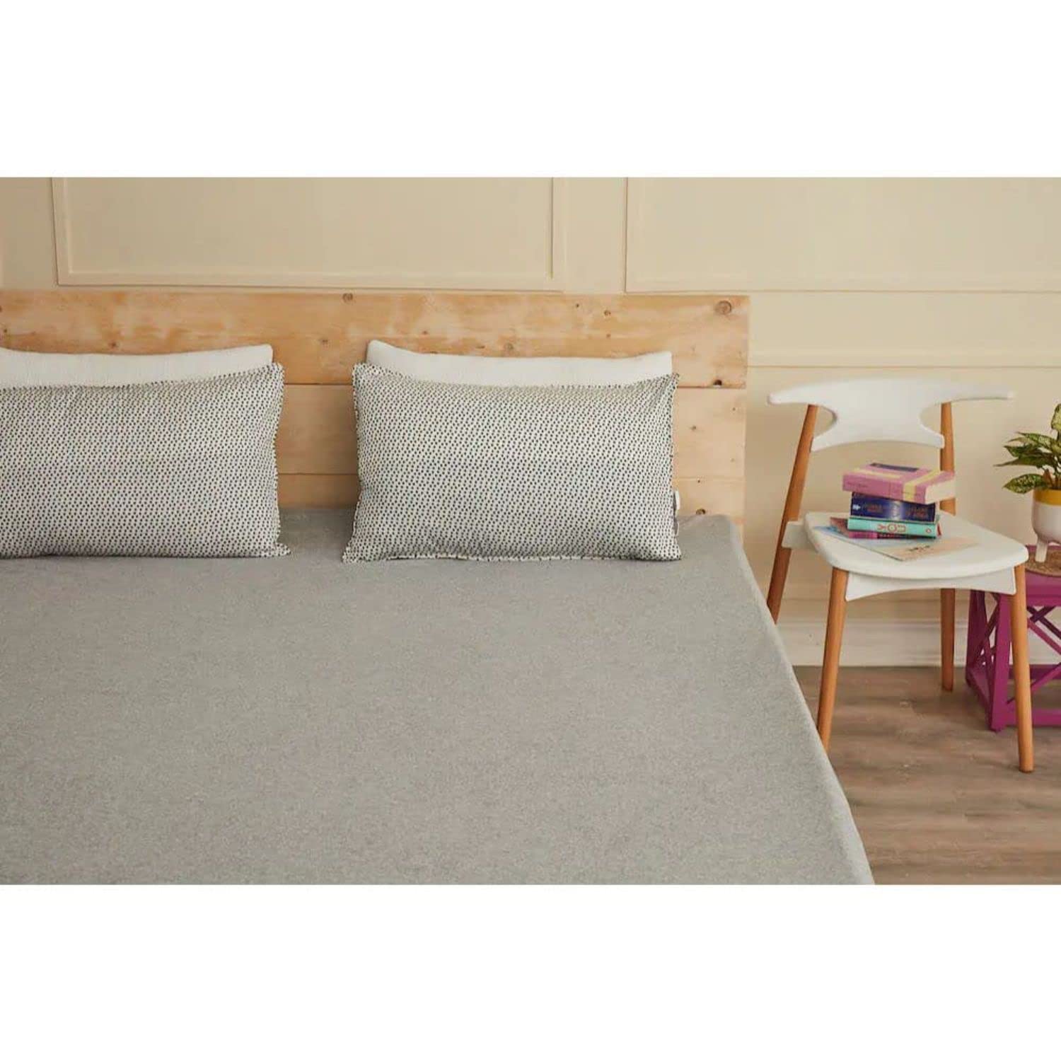 Wakefit 100% Waterproof Premium Cotton Mattress Protector | Breathable and Hypoallergenic Ultra Soft Fitted Bed Protector 78