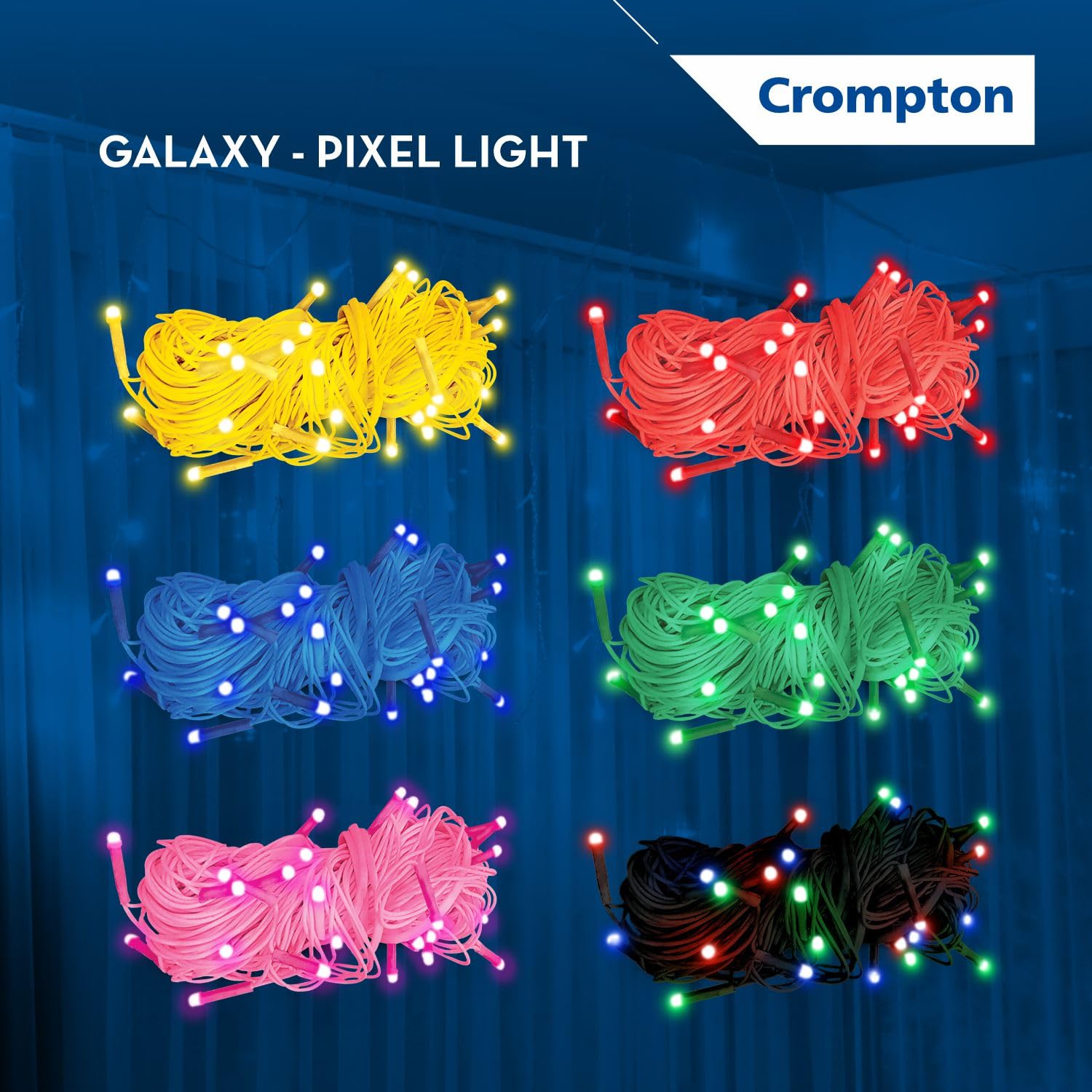 Crompton Galaxy Pixel Ladi Light 3W, 10m | Warm White, Pack of 1 image 5