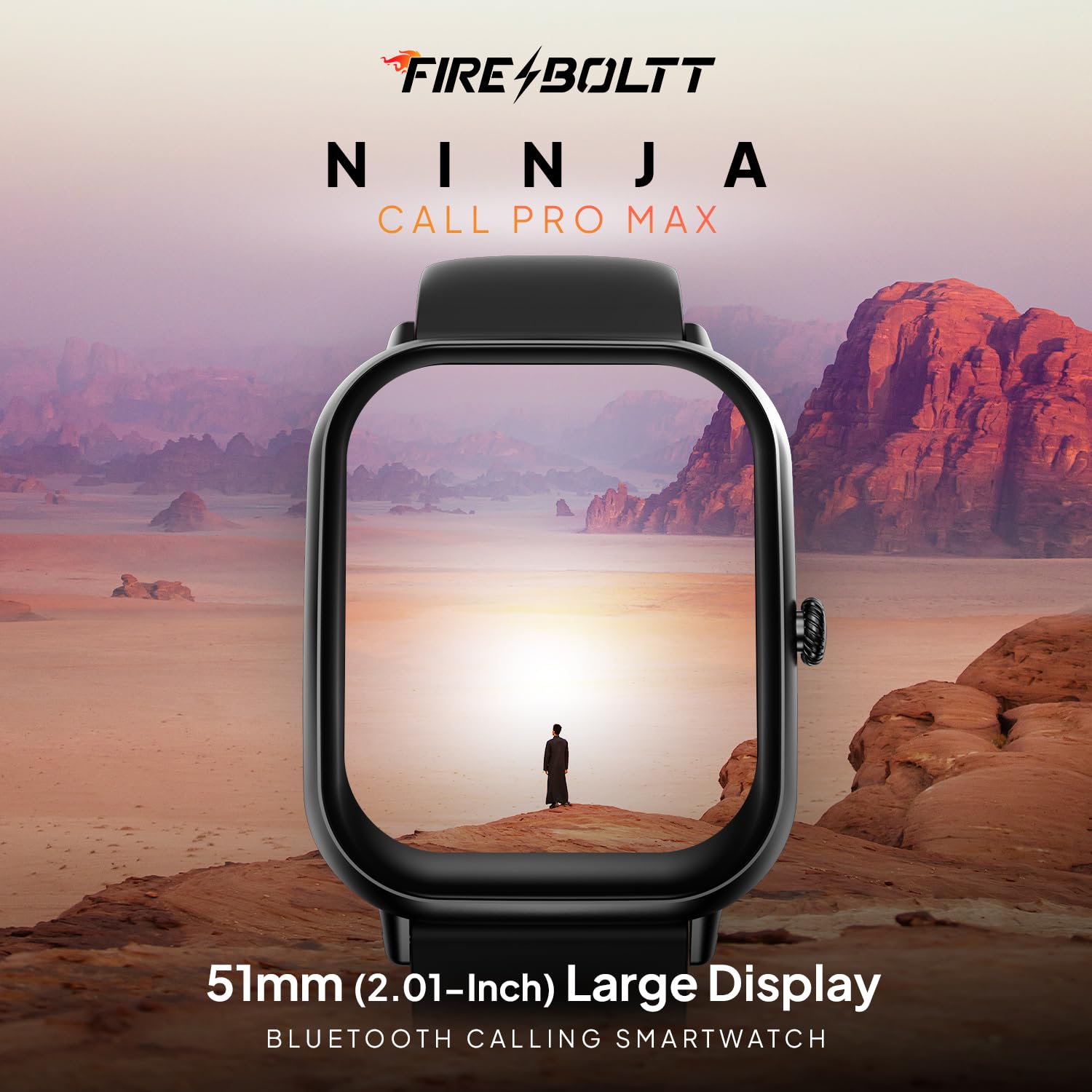 Fire-Boltt Ninja Call Pro Max Bluetooth Calling Smart Watch, 2.01