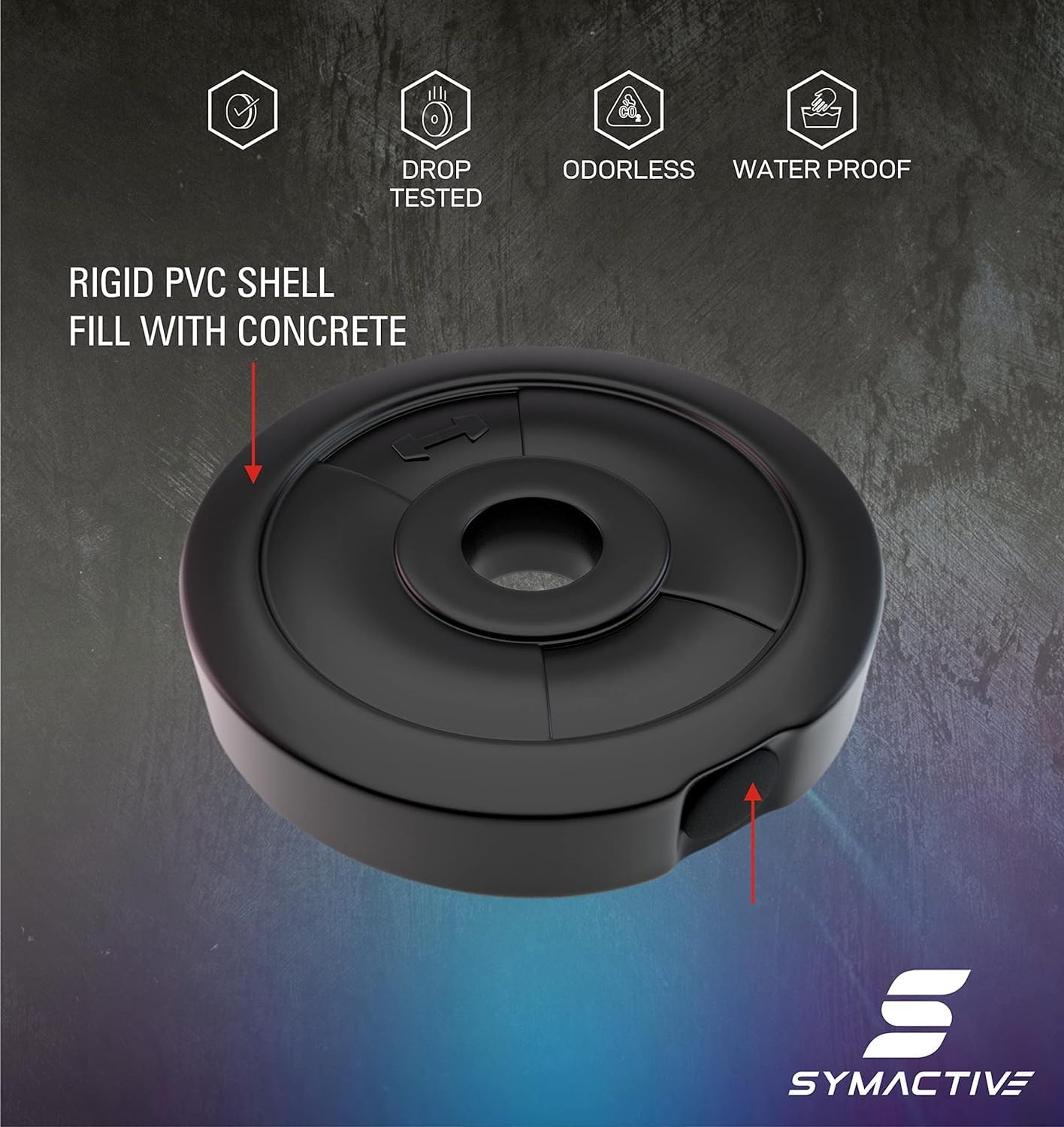 Amazon Brand - Symactive 20 Kg PVC Adjustable Dumbbells Fitness Kit for Full Body Workout (2 Kg x 4 + 3 Kg x 4 Kg Weight, One Pair 14'' Dumbbell Rods & Nuts) image 4