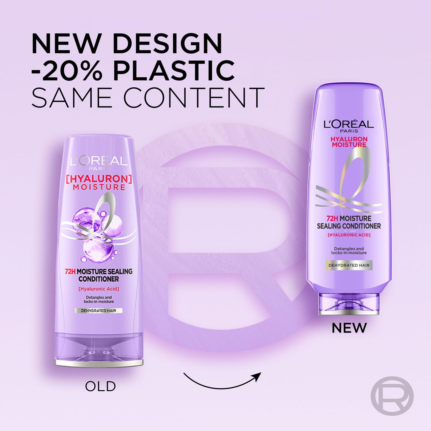 L'Oreal Paris Fresh Hyaluron Moisture 72HR Moisture Sealing Conditioner Powered By Hyaluronic Acid, For Frizz-Free, Hydrated And Bouncy Hair Full Of Life For All Hair Types | 175 Millilitres image 3