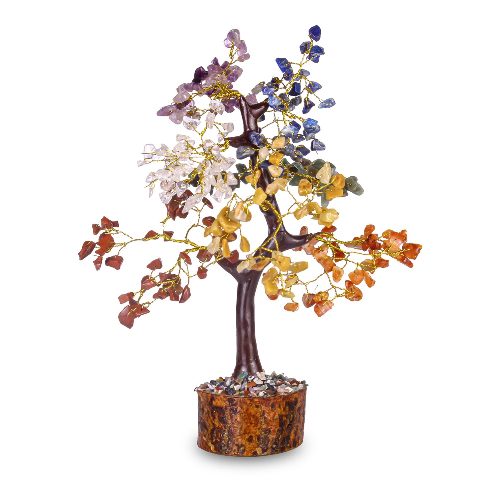 7 Chakra Crystal Tree for Positive Energy | Spiritual Gifts | Feng Shui Items for Good Luck | Healing Crystals | Gifts for House Warming & Shop Opening | Office Desk Luck Charm image 5