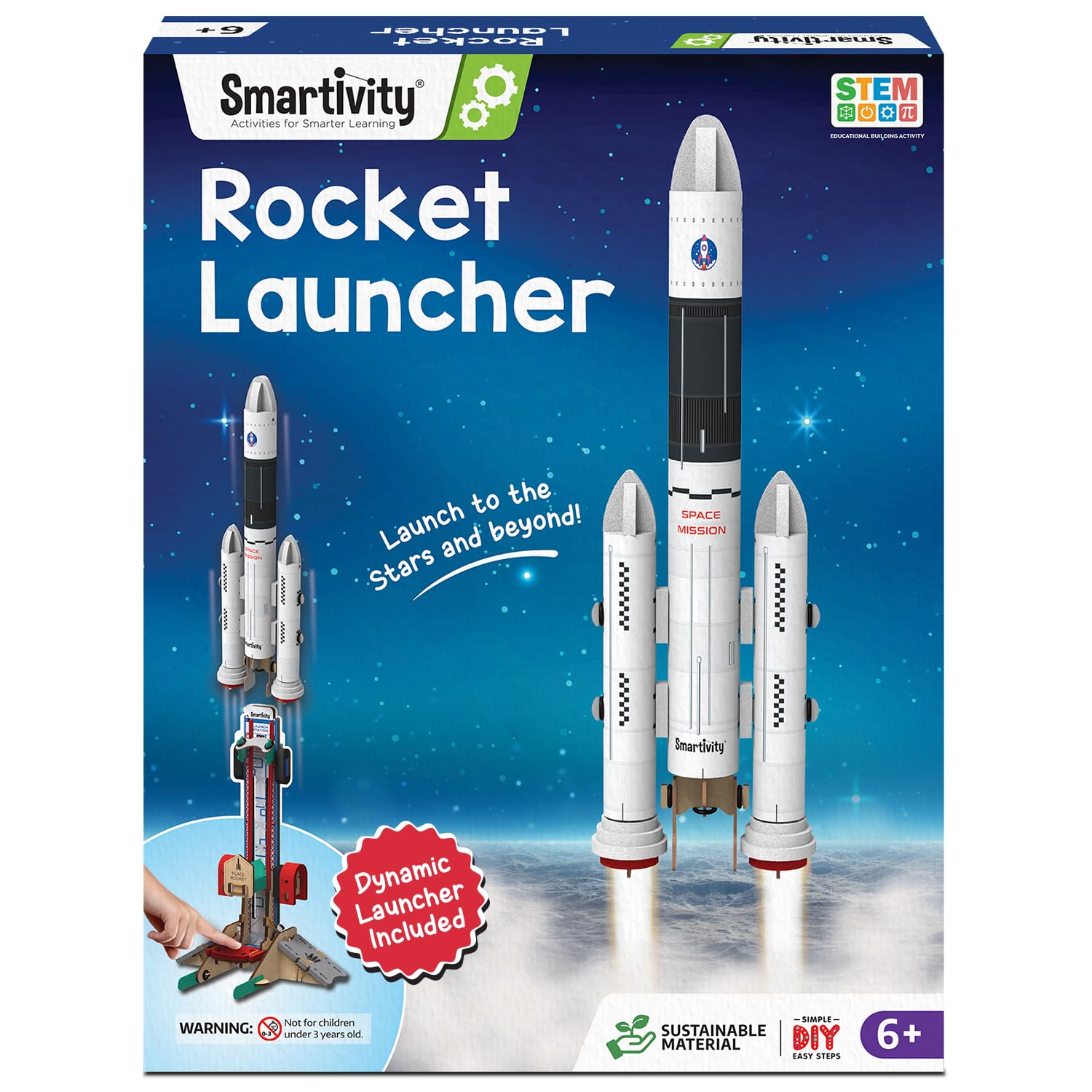 Smartivity DIY Rocket Launcher Kit for Kids 6, 7, 8, 9, 10, 11, 12 Years Old | Build Your Own Rocket and Launcher | Birthday Gift for Smart Kids | DIY Science Toy for Boys & Girls 6-12 Year