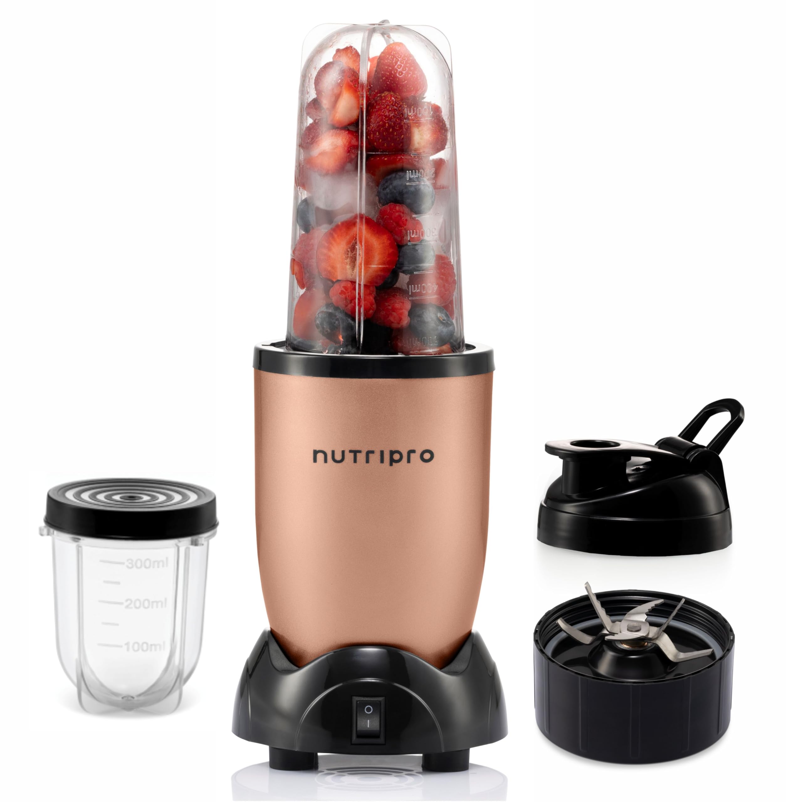 NutriPro Juicer Mixer Grinder - Smoothie Maker - 500 Watts (2 Jars & 1 Blade, Silver) - 2 Year Warranty image 3