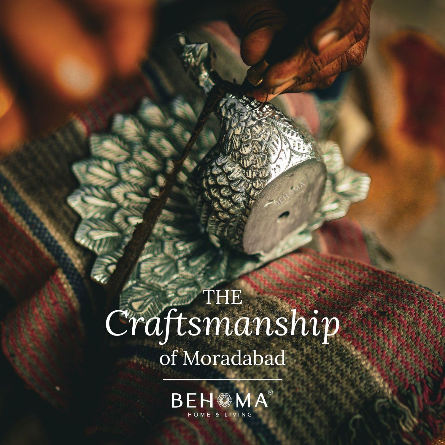 BEHOMA Metal Gold Dancing Peacock for Home Décor | Valentine’s Day, Birthday, Wedding Anniversary Romantic Gift for Women | Good Luck & Love Showpiece with Scented Glass Votive Candle (Golden,18.5cm) image 5