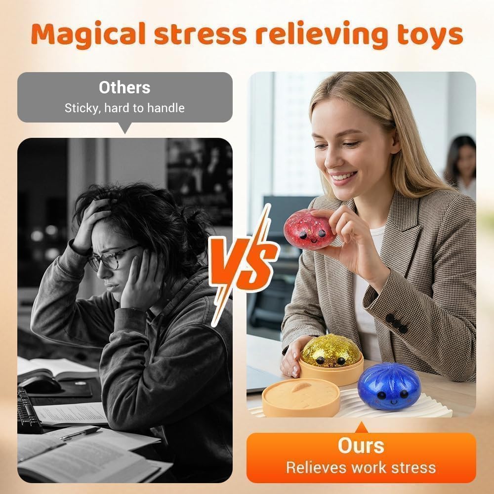 DaMpLiNg Squisy Ball | DaMpLiNg Squishy Mystery Box | Cute Big DaMpLiNg Stress Ball | Fidget Sensory Toy for Adults Anxiety Relief (DD1) image 5