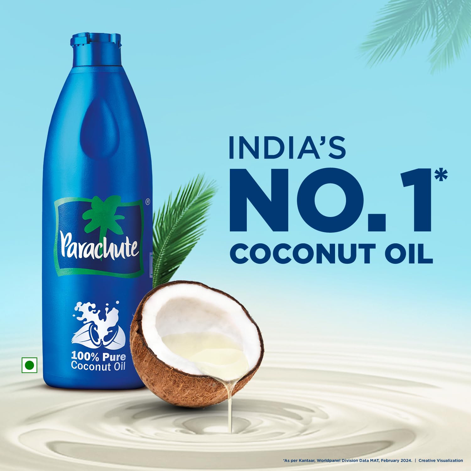Parachute Coconut Oil, 1 l (Pet Jar) image 2