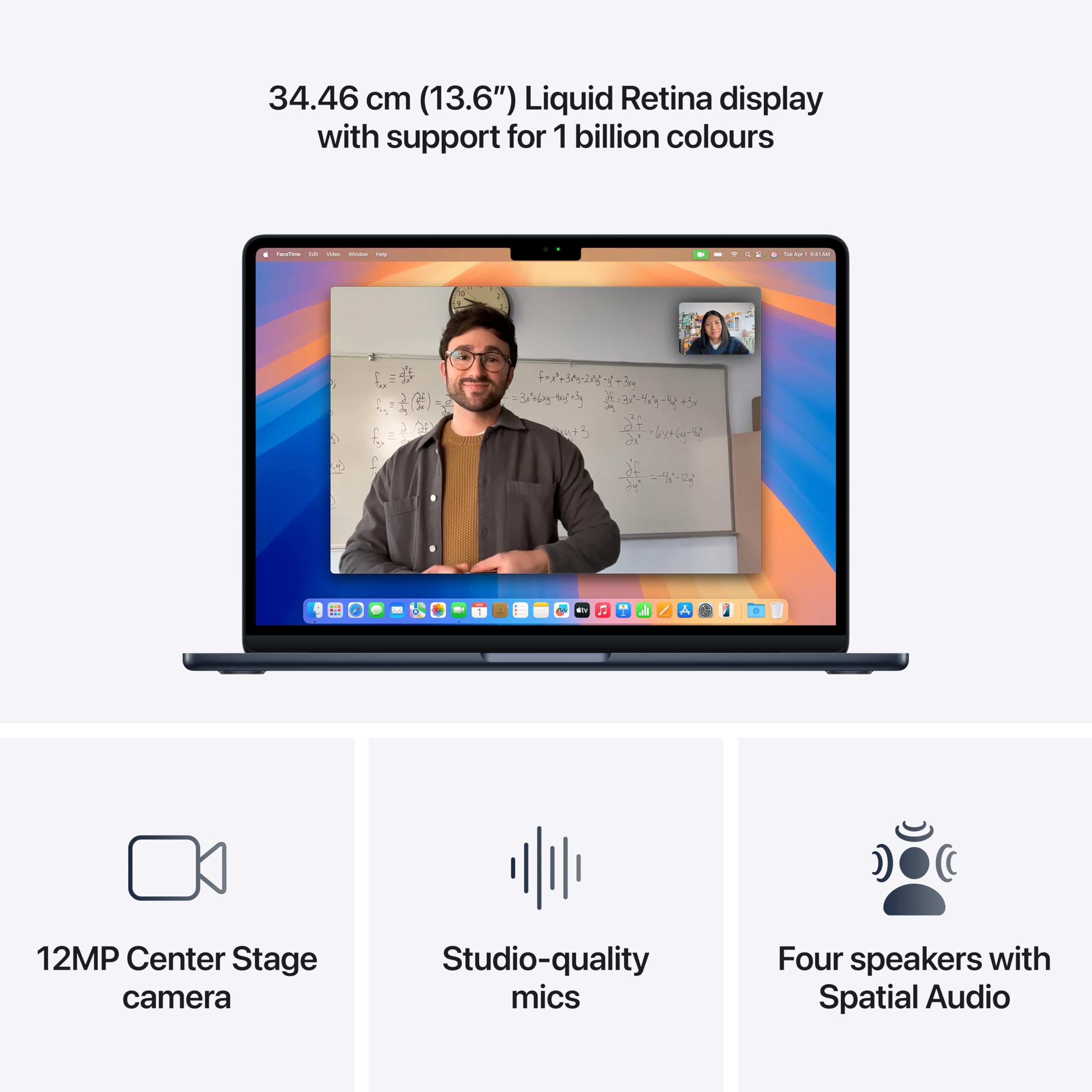 Apple 2025 MacBook Air (13-inch, Apple M4 chip with 10-core CPU and 8-core GPU, 16GB Unified Memory, 256GB) - Midnight image 3