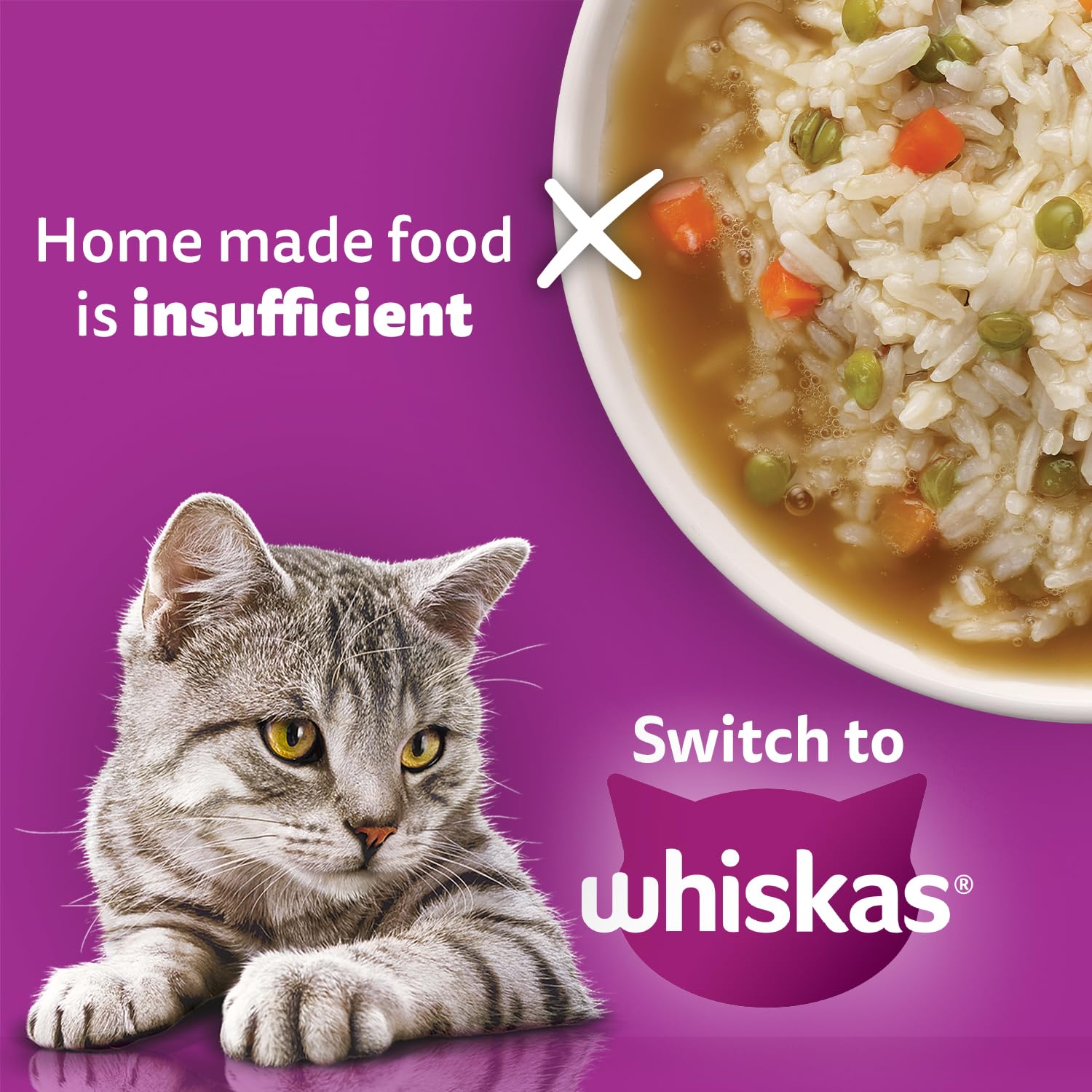 Whiskas Adult (1+ Years) Dry Cat Food, Ocean Fish Flavour, 3 kg, Contains 41 Essential Nutrients, Complete & Balanced Nutrition for Adult Cats image 3