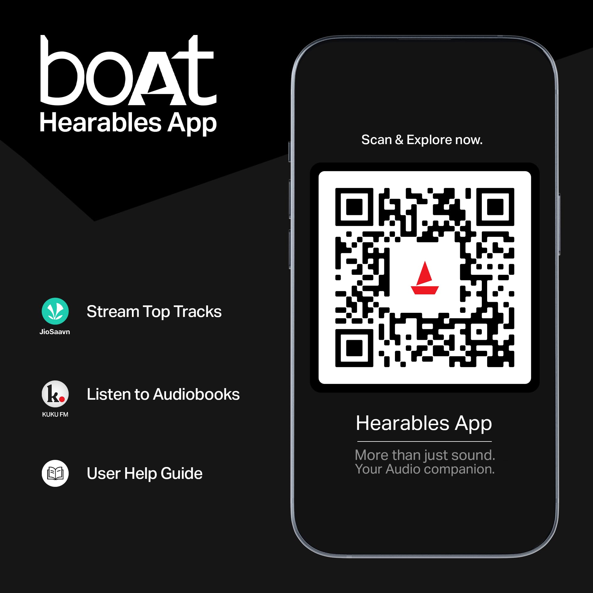 boAt Rockerz 255 Pro+, 60H Battery, Fast Charge, IPX7, Dual Pair,Low Latency,Magnetic Buds, Stream Ad Free Music via App Support, in Ear Bluetooth Neckband, Wireless with Mic Earphones (Active Black) image 2