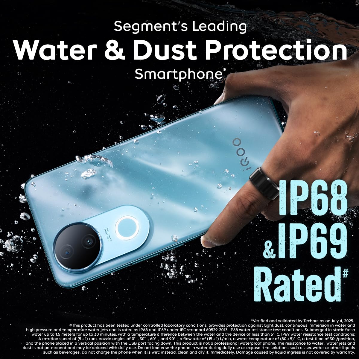 iQOO Z10R 5G (Aquamarine, 8GB RAM, 256GB Storage) | 32MP 4K Selfie Camera | Quad-Curved AMOLED Display | Dimensity 7400 Processor with 750K+ AnTuTu image 5