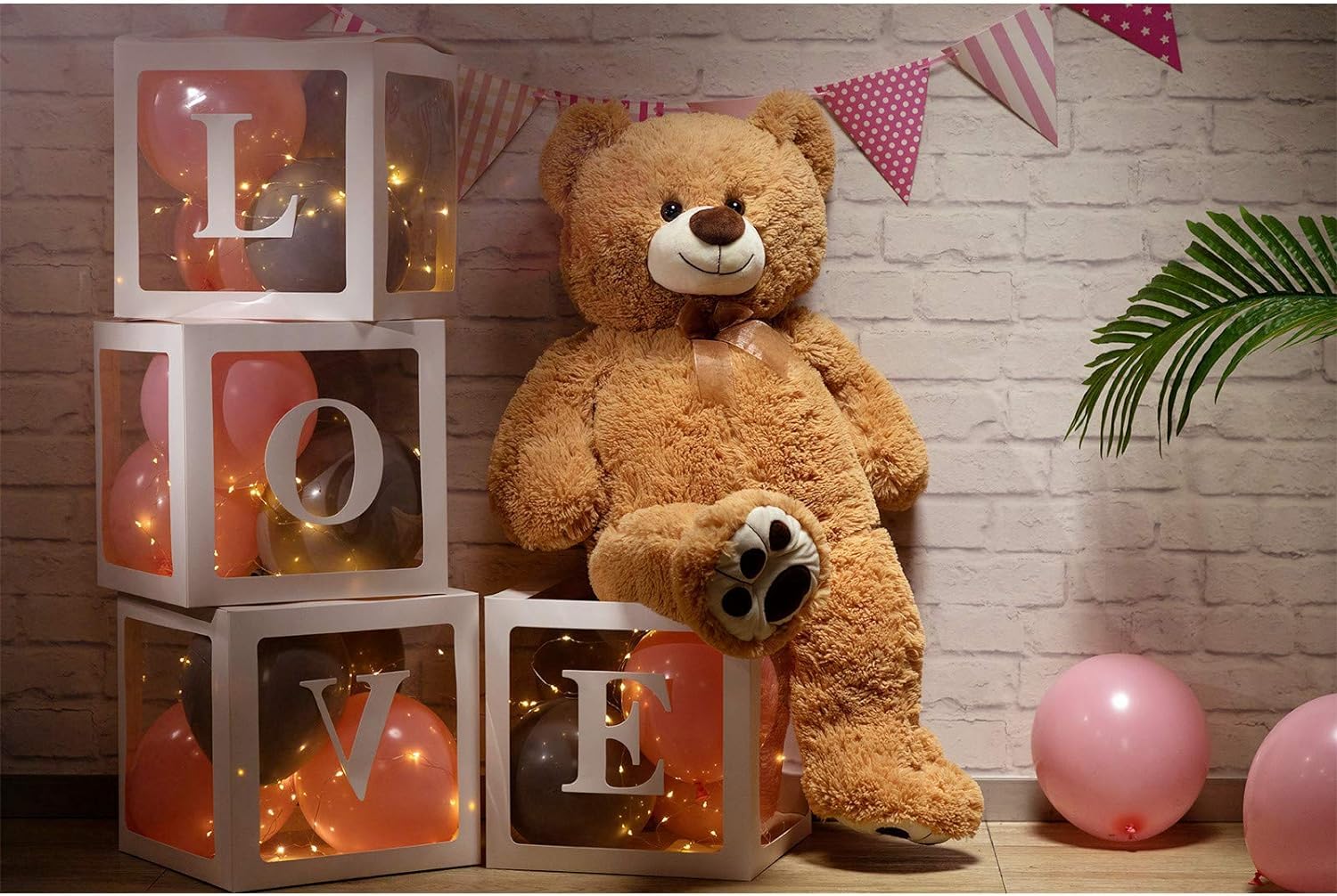 HUG 'n' FEEL SOFT TOYS – 3 Feet Giant Brown Teddy Bear Plush Toy | Big Stuffed Animal | Ultra Soft, Huggable & Cuddly Gift for Kids, Girls, Boys | Perfect for Birthday, Valentine’s Day image 2