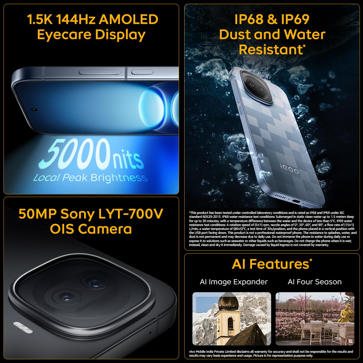 iQOO 15R (Triumph Silver, 12GB RAM, 256GB Storage) | Snapdragon® 8 Gen 5 Processor | India’s Slimmest Smartphone in 7600mAh Battery* | Segment's Most Stable 144FPS Gaming* image 5