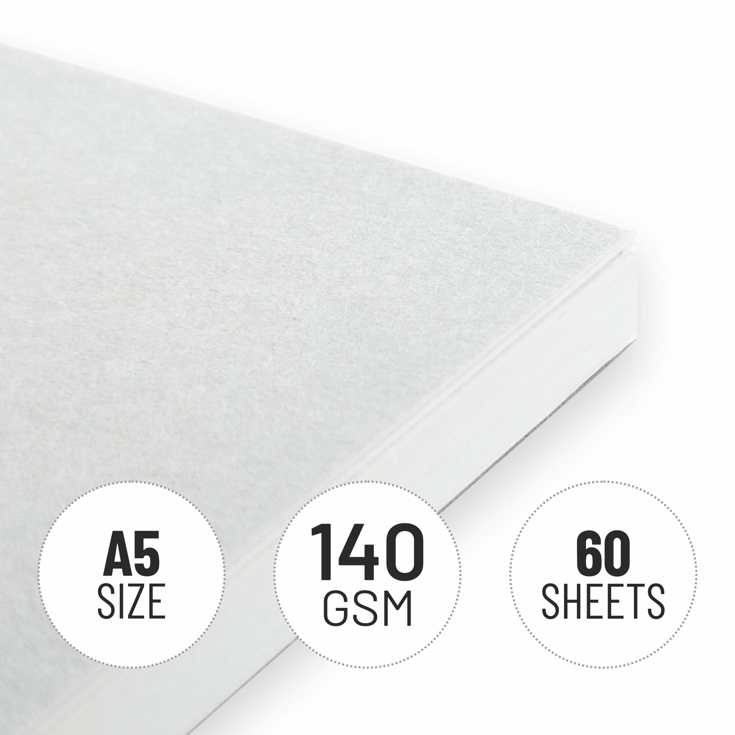 Anupam Sketch-O Sketchbook A5 | 60 Sheet 120 Pages | 140GSM | Durable Acid Free Drawing Paper |Top Spiral-Bound Sketchpad for Artists Kids & Professionals for Marker Colored Pencil Charcoal image 4