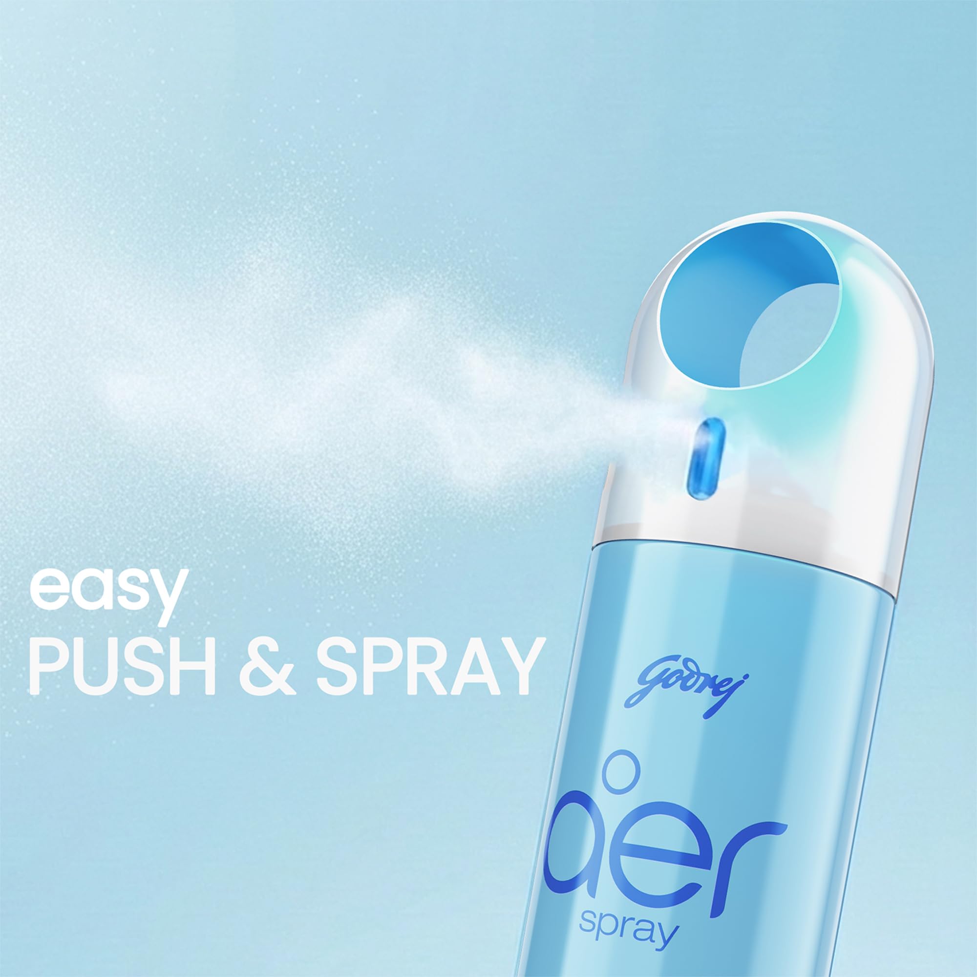 Godrej aer Spray | Room Freshener for Home & Office - Cool Aqua (200 ml) | Long-Lasting Fragrance image 3
