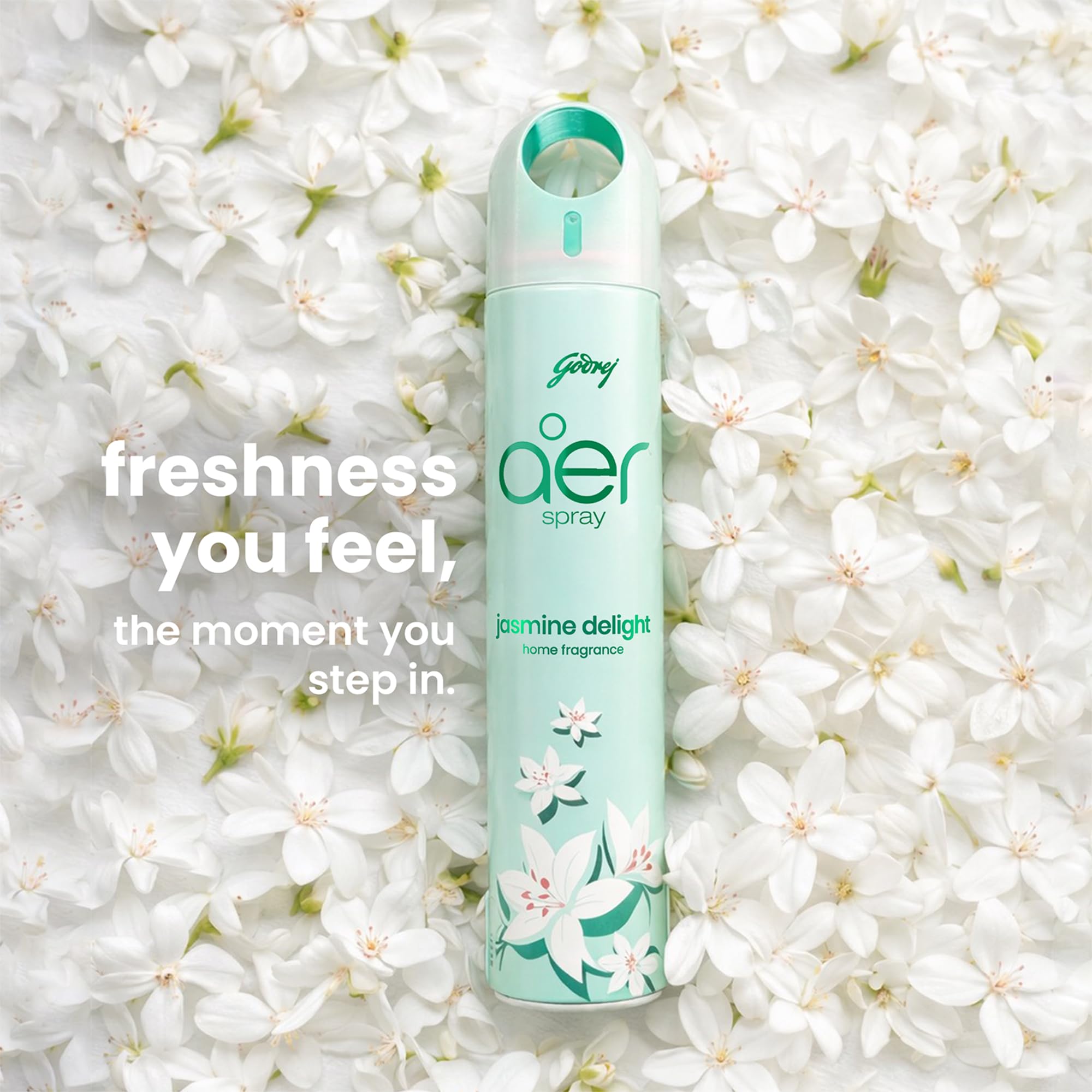 Godrej aer Spray | Room Freshener - Jasmine Delight (180 ml) image 4