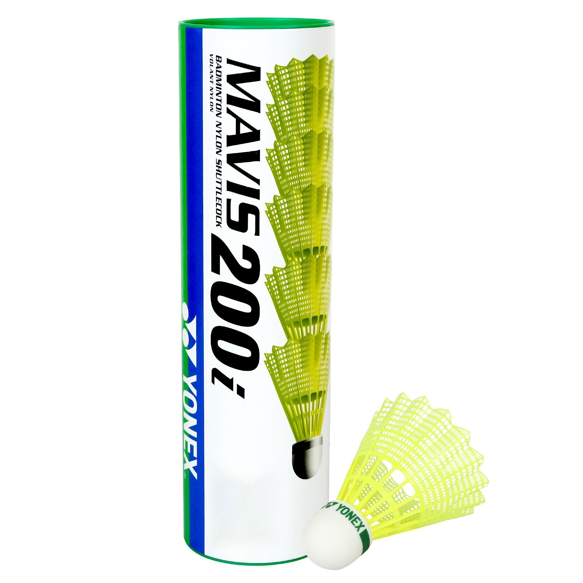 Yonex Mavis 200i Nylon Shuttle Cock, Pack of 6 (Yellow) image 3