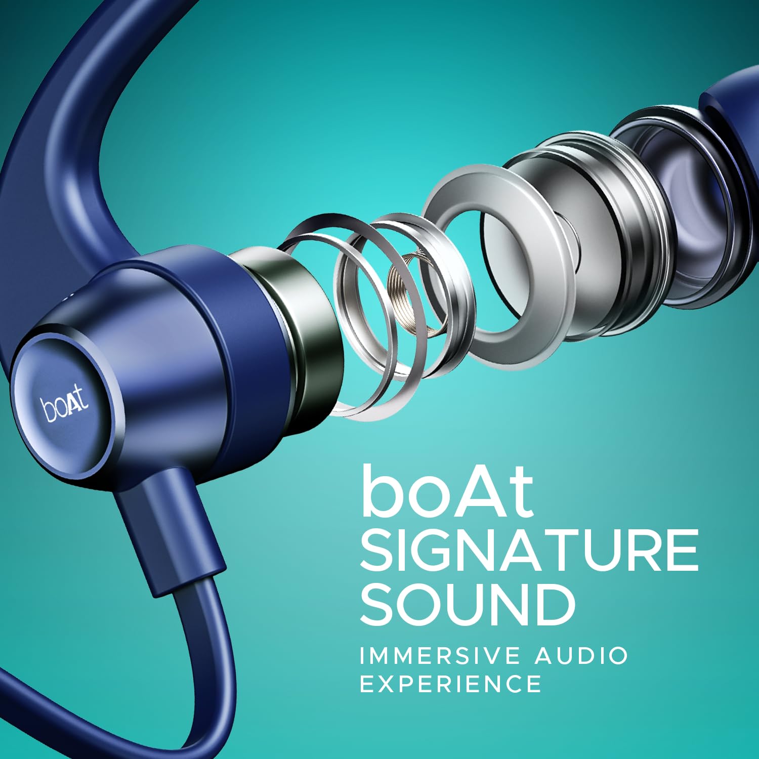 boAt Rockerz 255 Pro+, 60H Battery, Fast Charge, IPX7, Dual Pair,Low Latency,Magnetic Buds, Stream Ad Free Music via App Support, in Ear Bluetooth Neckband, Wireless with Mic Earphones (Navy Blue) image 5