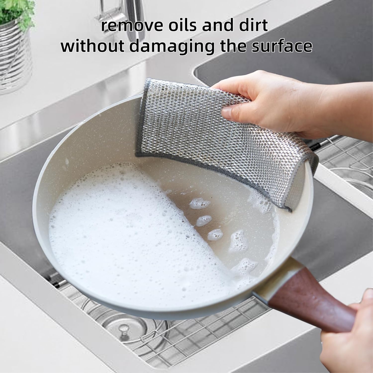 RERANT Plastic 3 in 1 Soap Pump Dispenser Dish Soap Liquid Dispenser Sponge Holder Dish Soap Pump Dispenser for Kitchen Sink Countertop Kitchen Bathroom (Multi-Color) (Multicolour) image 5