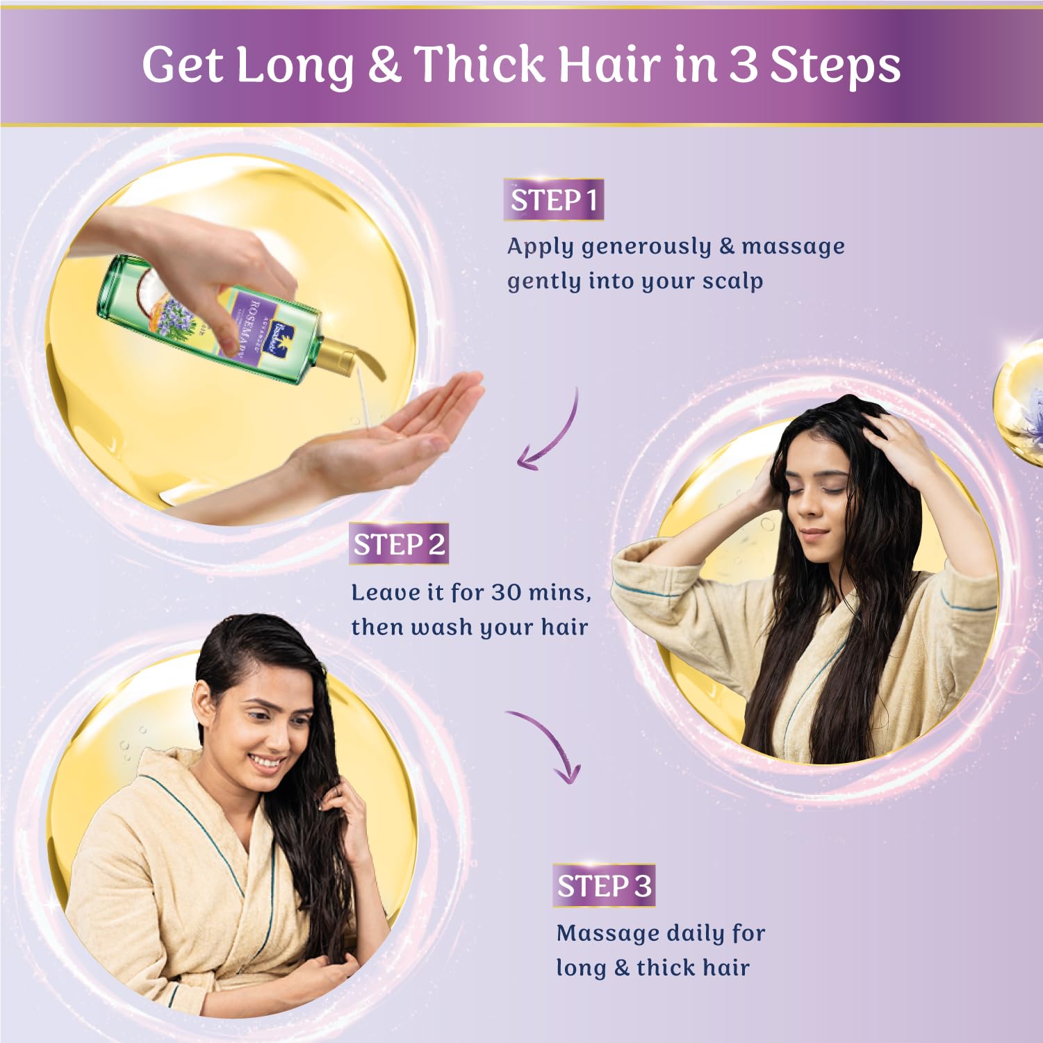 Parachute Advansed Rosemary-enriched Coconut Hair Oil| Rosemary Hair Oil| Superfoods Magic| Long & Thick Hair|300 Ml image 5