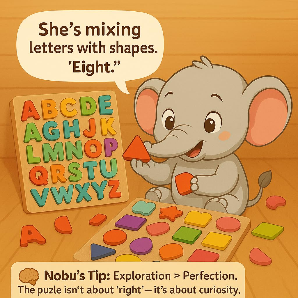 Novo Baby Wooden Learning Educational ABCD Board for Kids, Activity Toys for Toddlers & Preschoolers | ABCD Puzzle Set | Puzzle Toys for 2 Years Old Boys & Girls (Alphabets, Numbers & Shapes) image 2