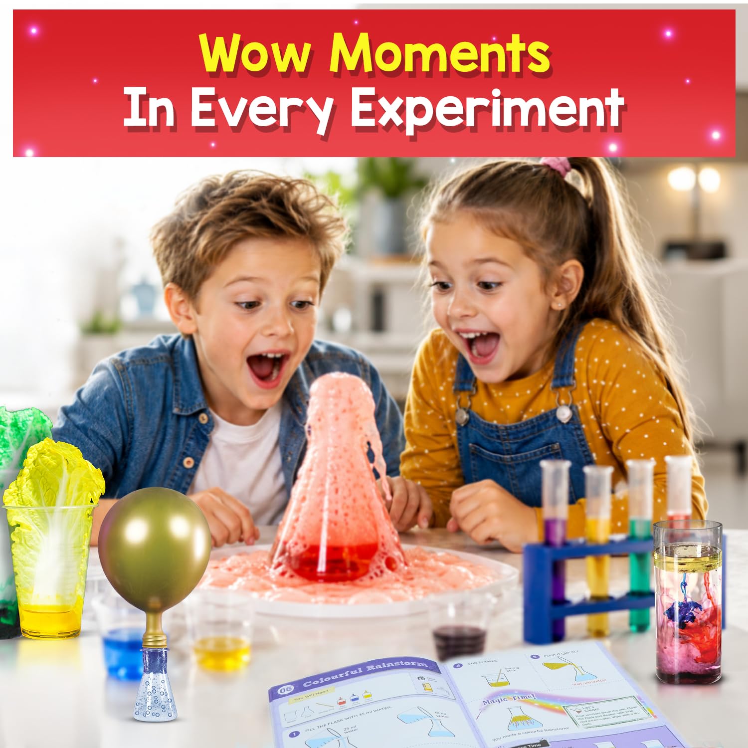 Smartivity My First Science Experiment Kit for Kids 6-14 Years | 50+ Amazing Science Experiments | Educational STEM Toy | Birthday Gift for Boys & Girls Ages 6,7,8,9,10,11,12,13,14 image 2