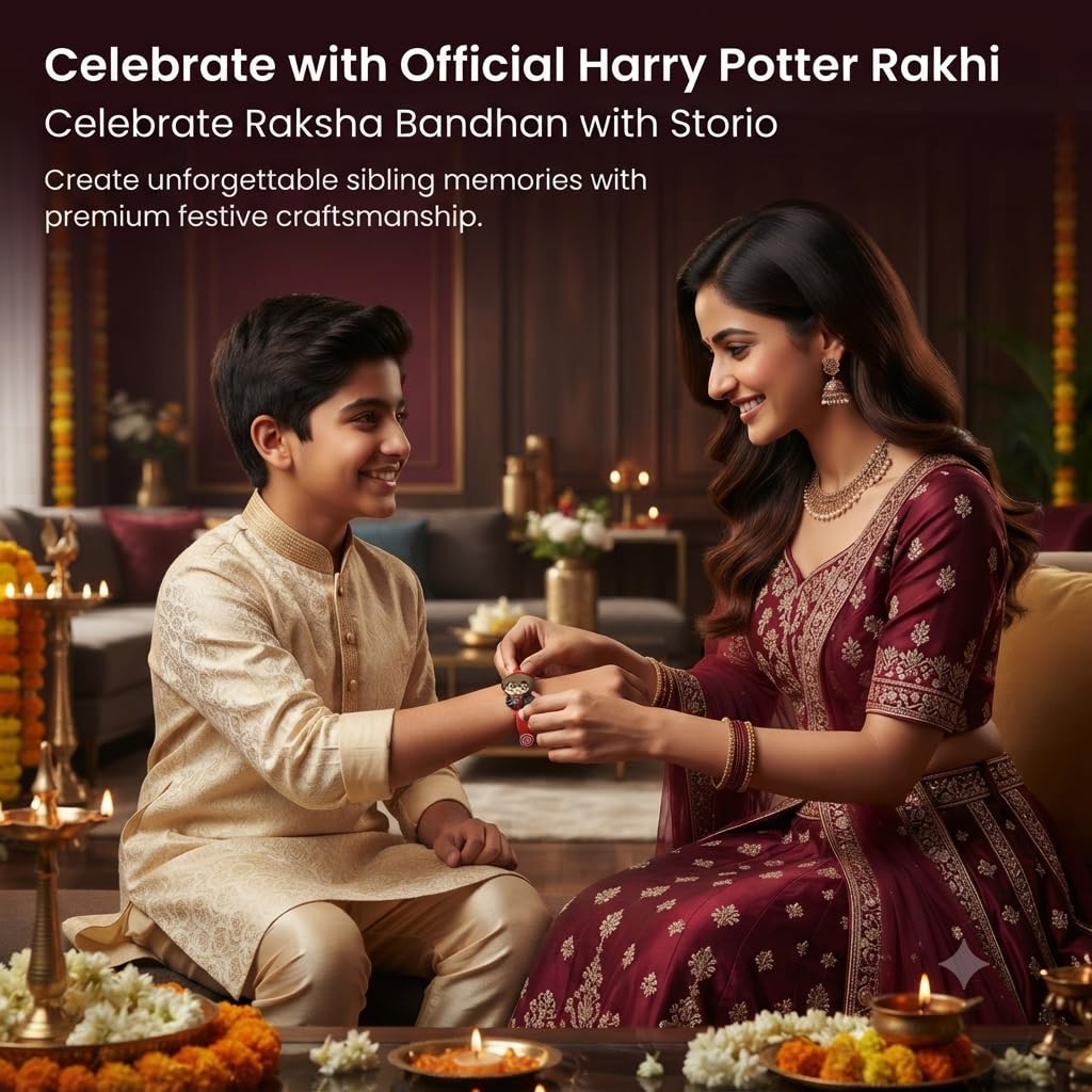 Storio Harry Potter Silicone Band Rakhi | Officially Licensed | Rakhi for Boys and Girls, Bhaiya, Bhai | Raksha Bandhan Gift image 5