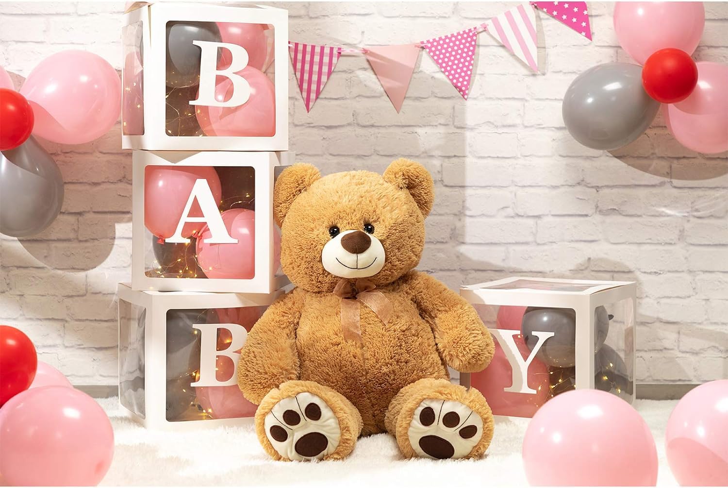HUG 'n' FEEL SOFT TOYS – 3 Feet Giant Brown Teddy Bear Plush Toy | Big Stuffed Animal | Ultra Soft, Huggable & Cuddly Gift for Kids, Girls, Boys | Perfect for Birthday, Valentine’s Day image 3