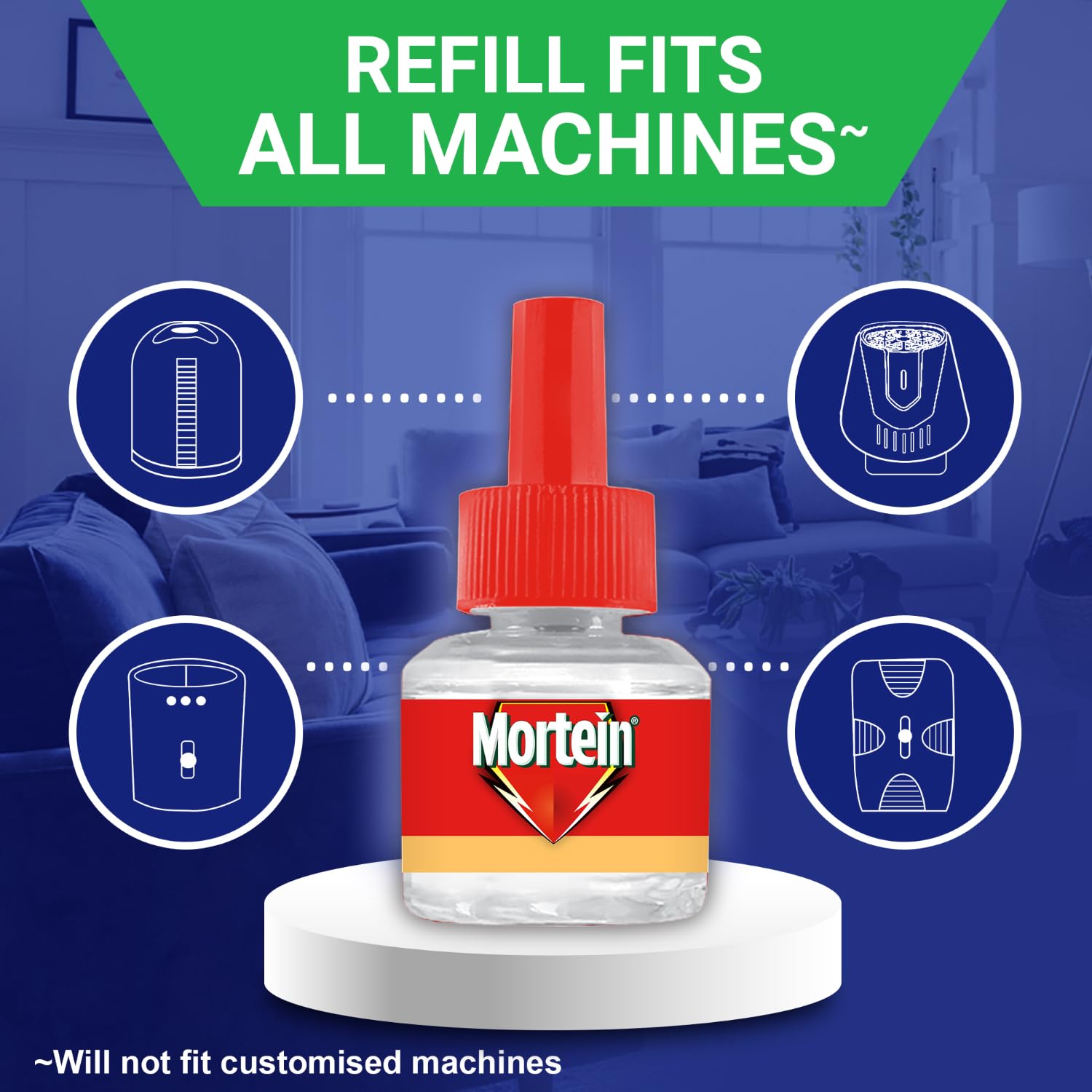 Mortein 45ml x 6 (Buy 4 Get 2 Free) Fits All Machines | SmartPlus Mosquito Repellent Refill | Mosquito Repellent & Killer | 100% Protection from Dengue Mosquitoes, Pack of 6 image 4