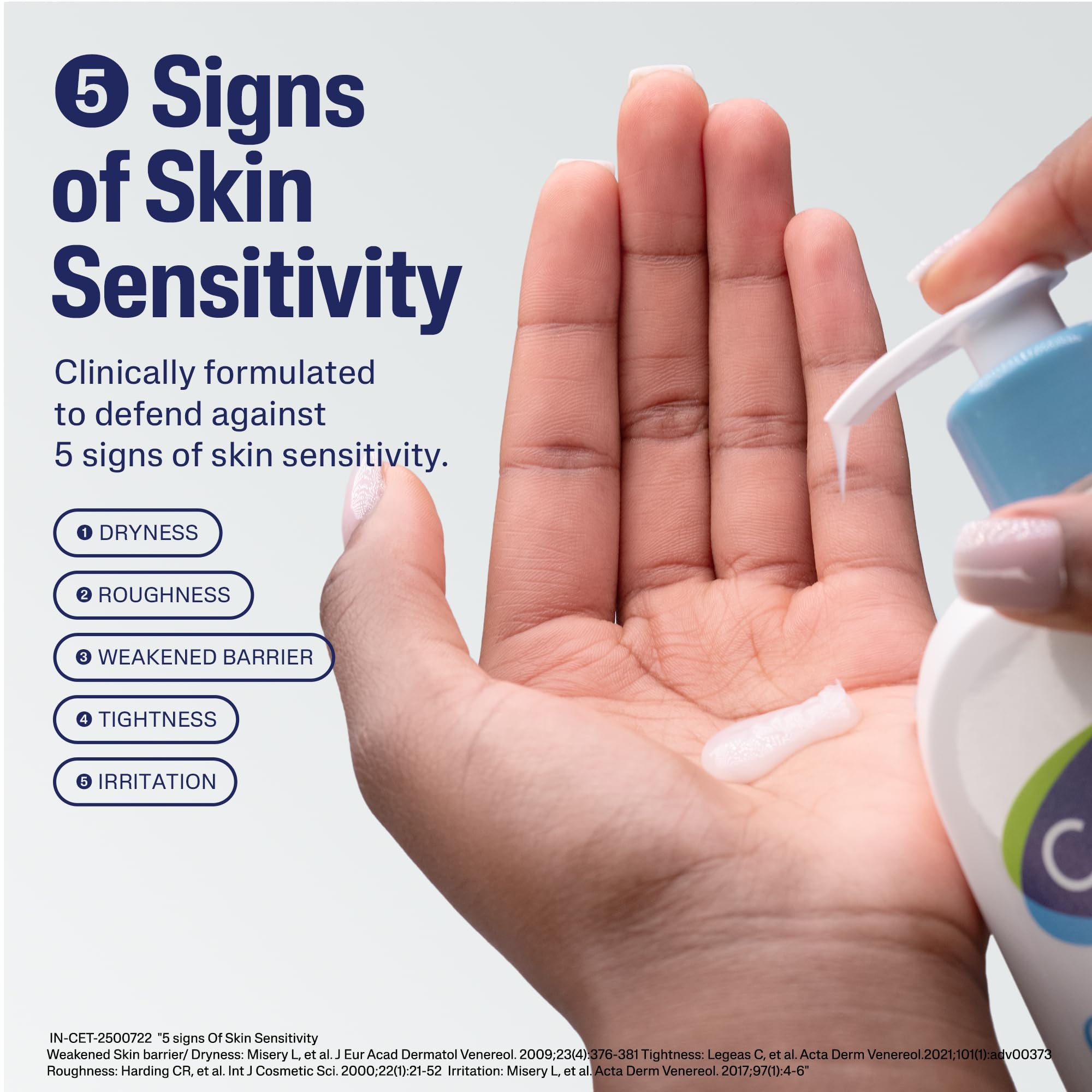 Cetaphil Gentle Skin Hydrating Face Wash 118ml, Paraben Free, Sulphate-Free Gentle Skin Hydrating Cleanser with Niacinamide, Vitamin B5 for Dry to Normal, Sensitive Skin image 3