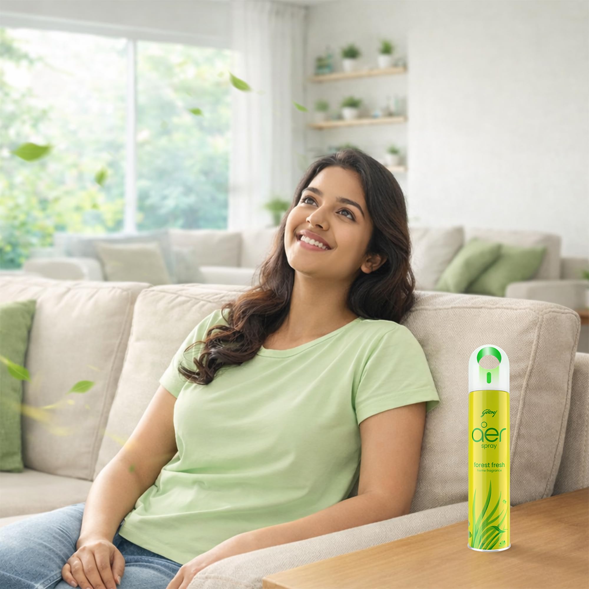 Godrej aer Spray | Room Freshener for Home & Office-Forest Fresh (180 ml) image 5