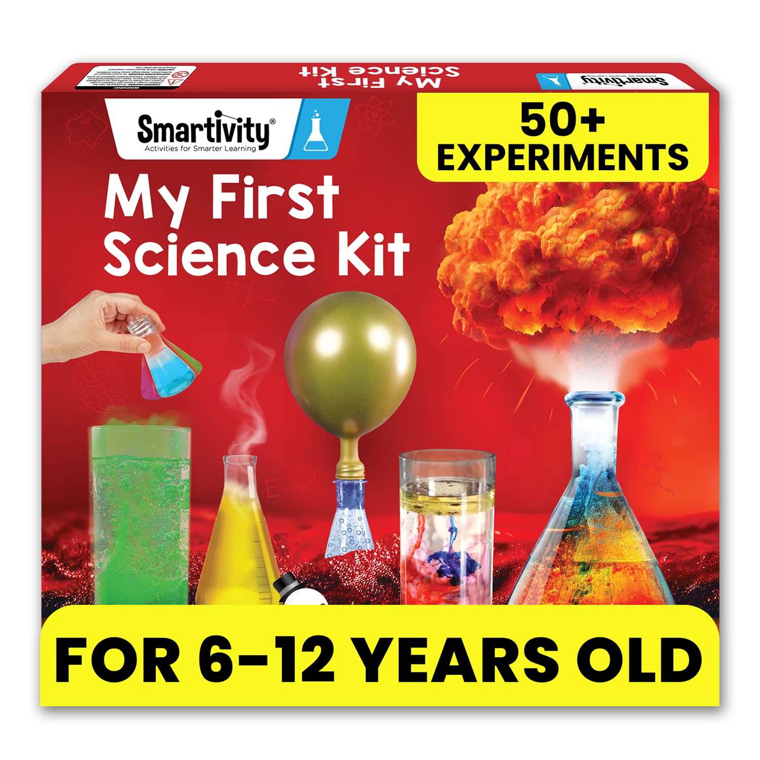 Smartivity My First Science Experiment Kit for Kids 6-14 Years | 50+ Amazing Science Experiments | Educational STEM Toy | Birthday Gift for Boys & Girls Ages 6,7,8,9,10,11,12,13,14