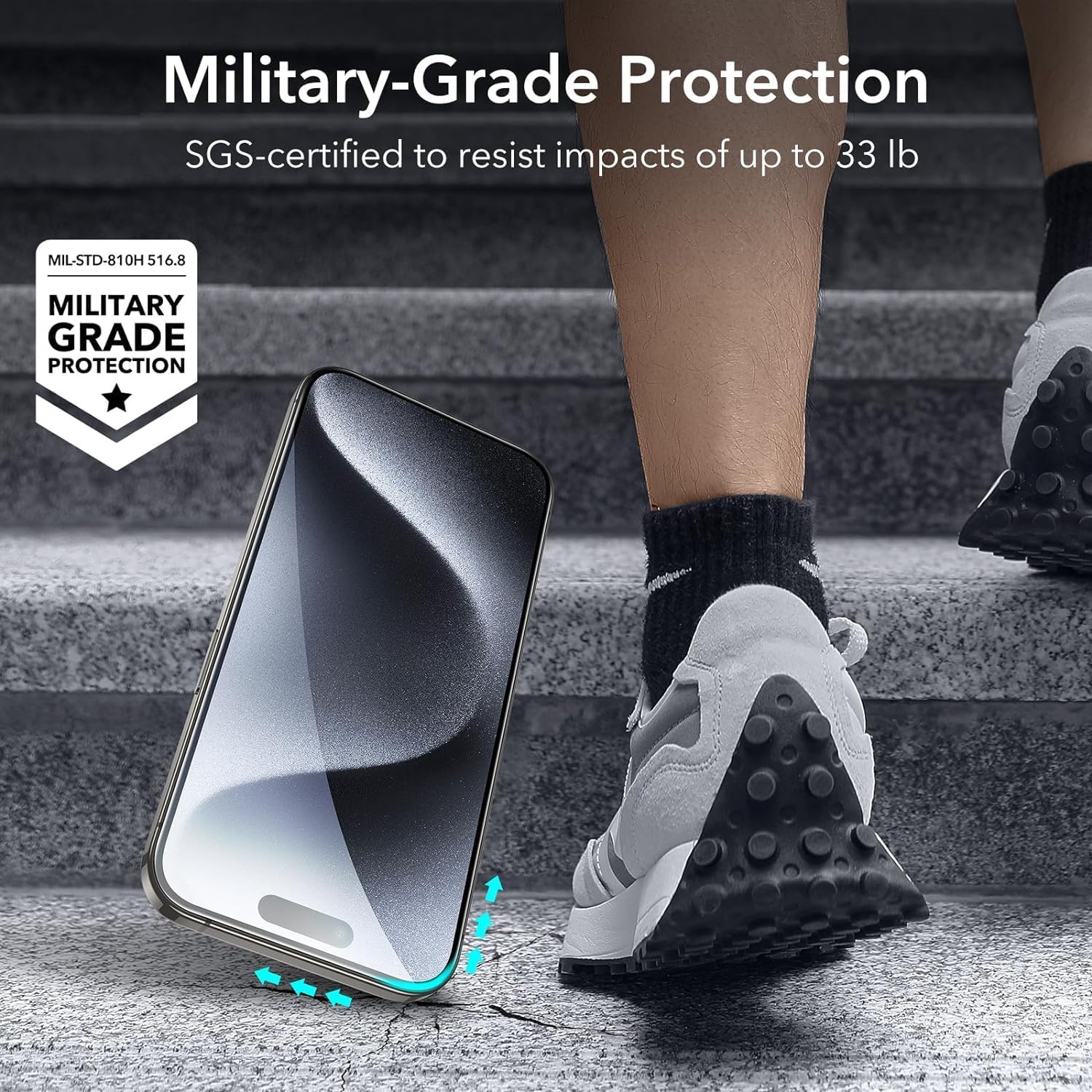 OpenTech® Military-Grade Tempered Glass Screen Protector Compatible for iPhone 17 with Edge to Edge Coverage - Case Friendly, Anti-scratch and Bubble free installation kit (6.3 Inches) image 3