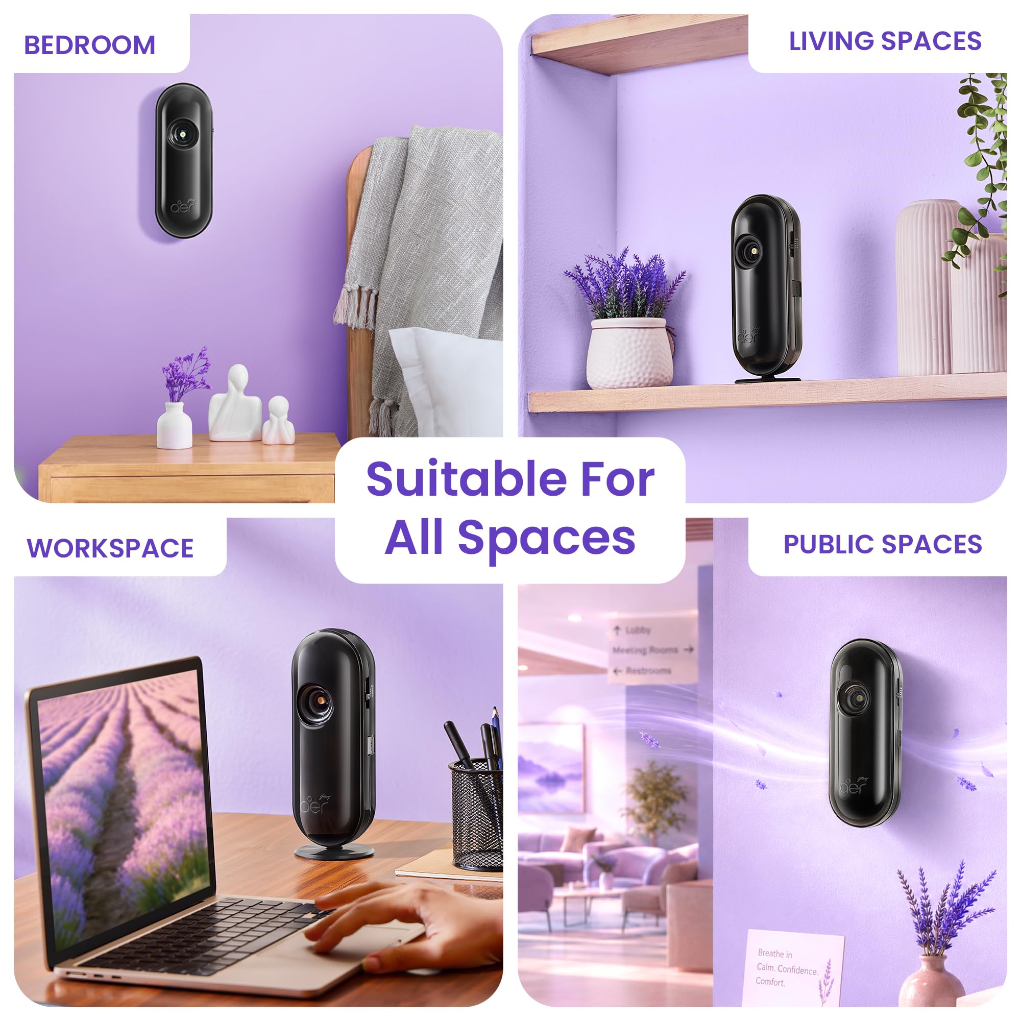 Godrej aer Matic Automatic Room Fresheners Refill Pack | Violet Valley Bloom | 2000 Sprays Guaranteed | Lasts up to 60 days (210ml) image 5