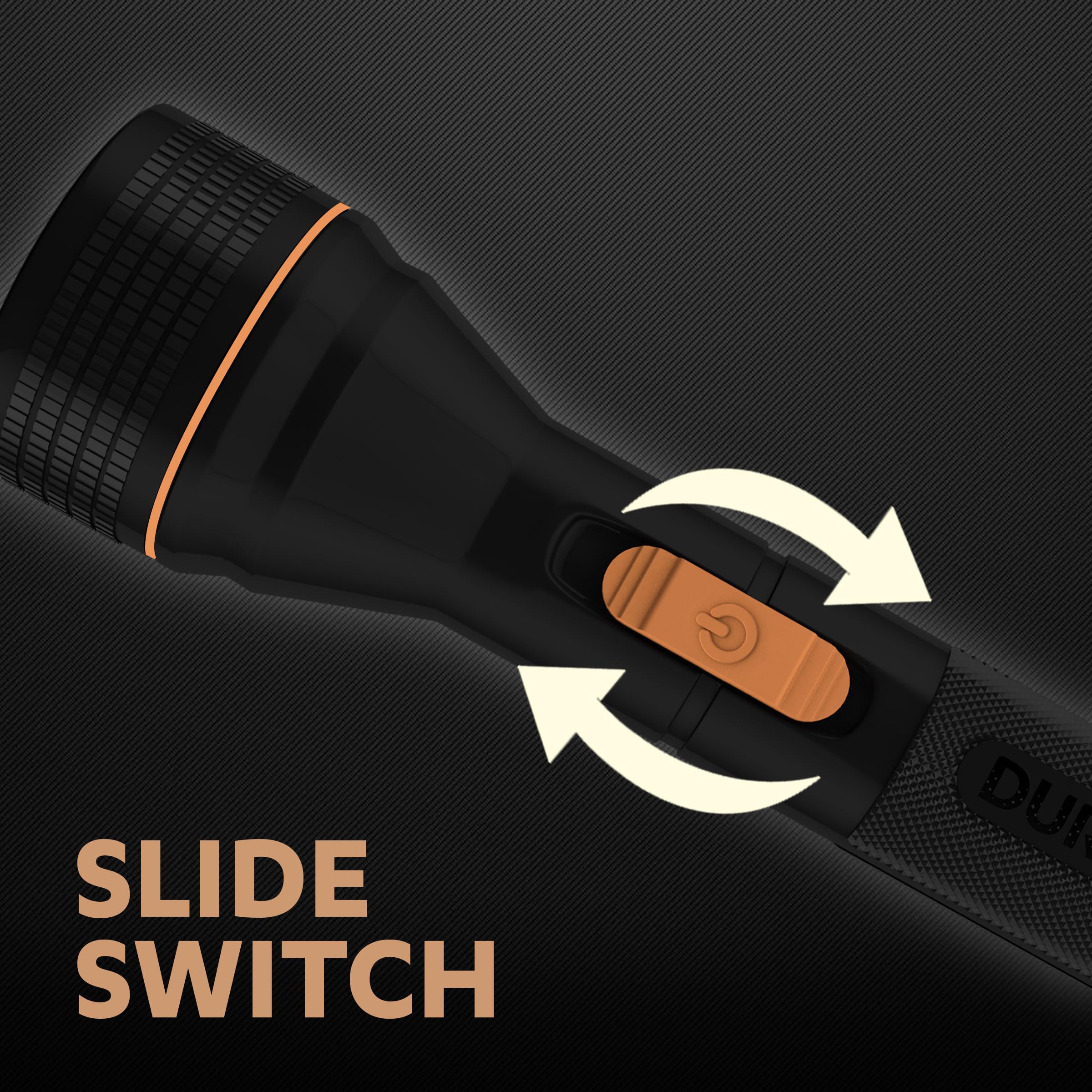 Duracell LED Torch Light, Super Bright, 12000 LUX, Ultra-Light and Easy to Carry Design, Large Reflector, for Everyday Use, 3AA Batteries Free, Black image 4