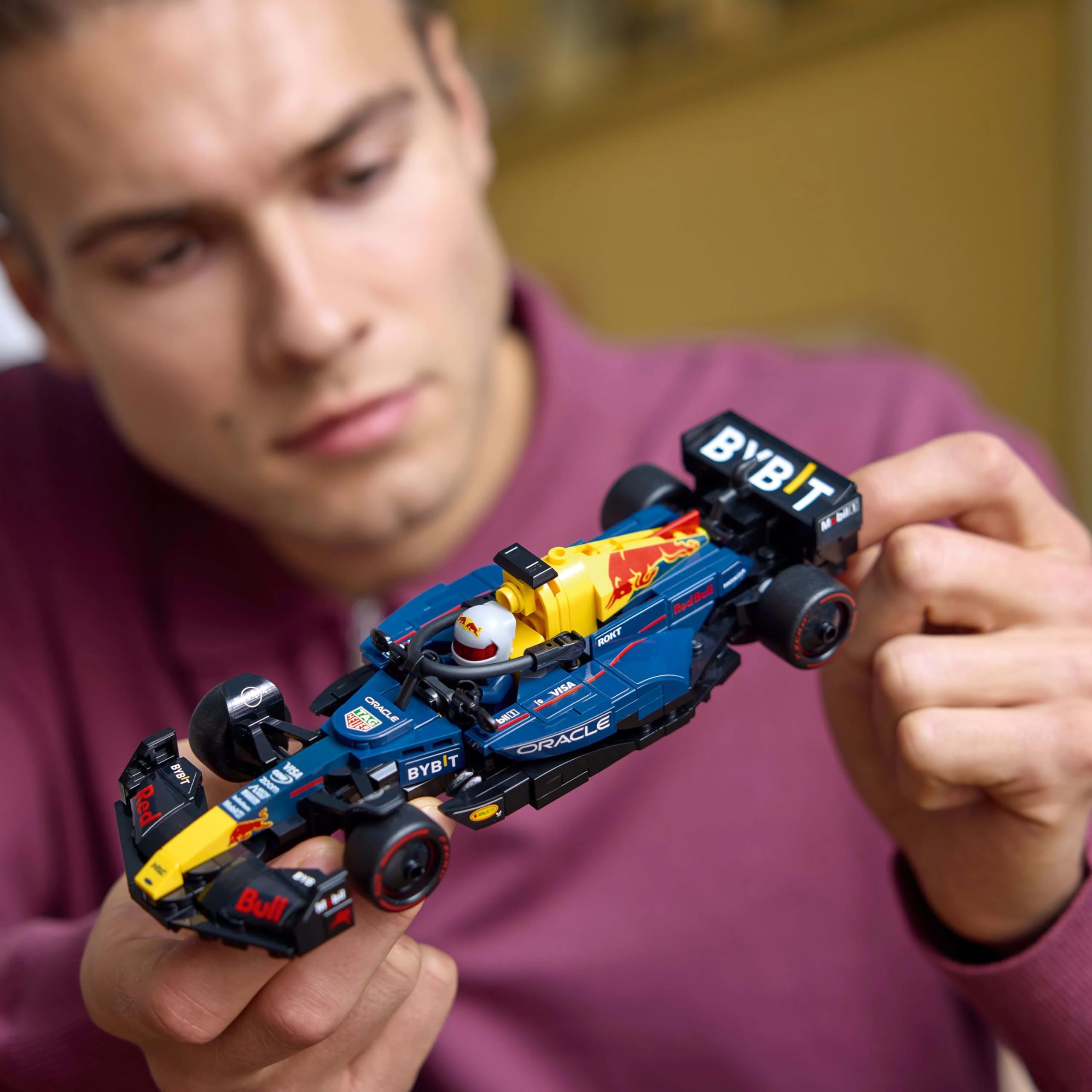 LEGO Speed Champions Oracle Red Bull Racing RB20 F1 Race Car Vehicle Set 77243 Building Blocks for 18+ Gift image 4