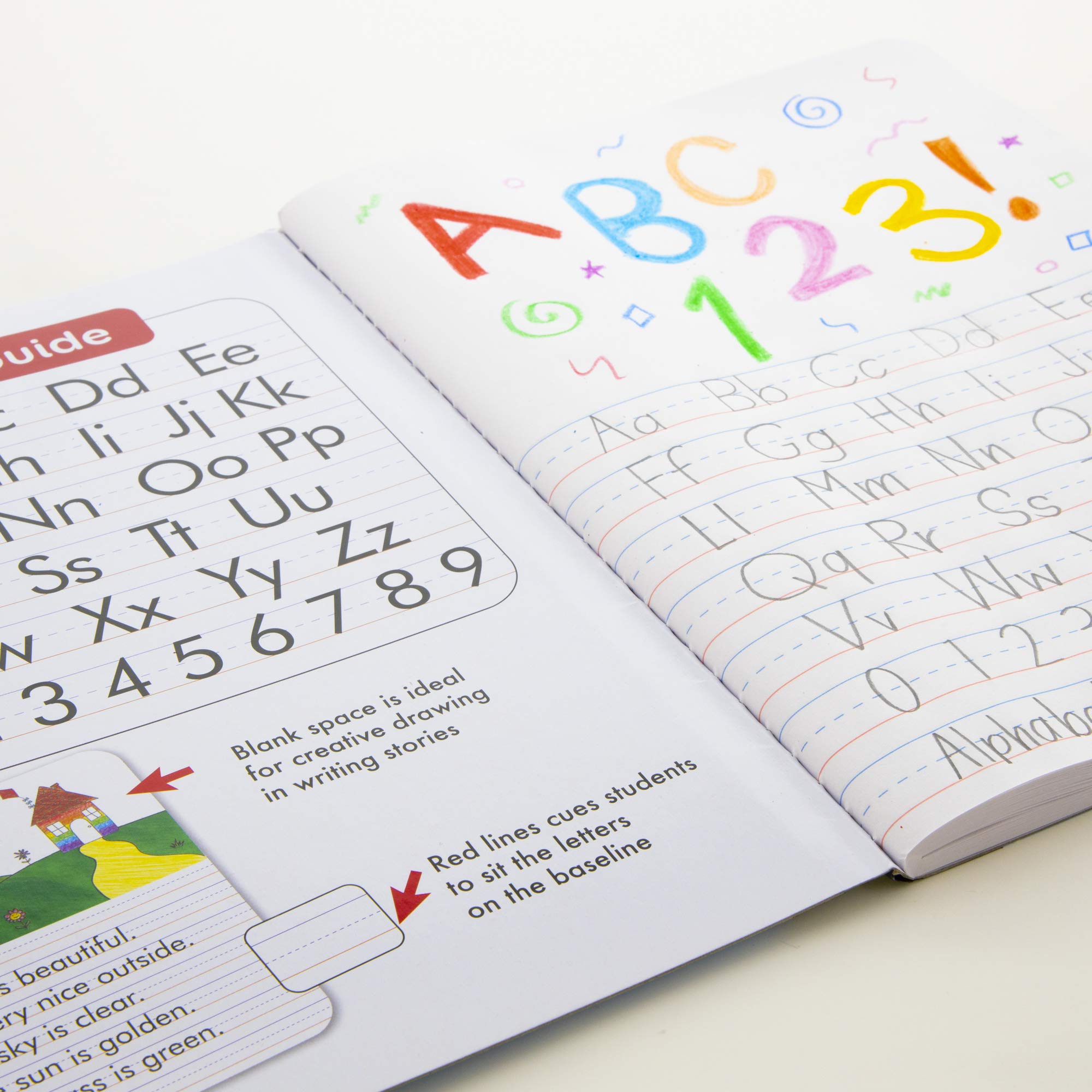 BAZIC Primary Journal Composition Book Marble, 100 Sheet Drawing & Writing Grades K- 2 Notebook Journal Comp Notebooks for Kindergarten School, 48-Pack image 5