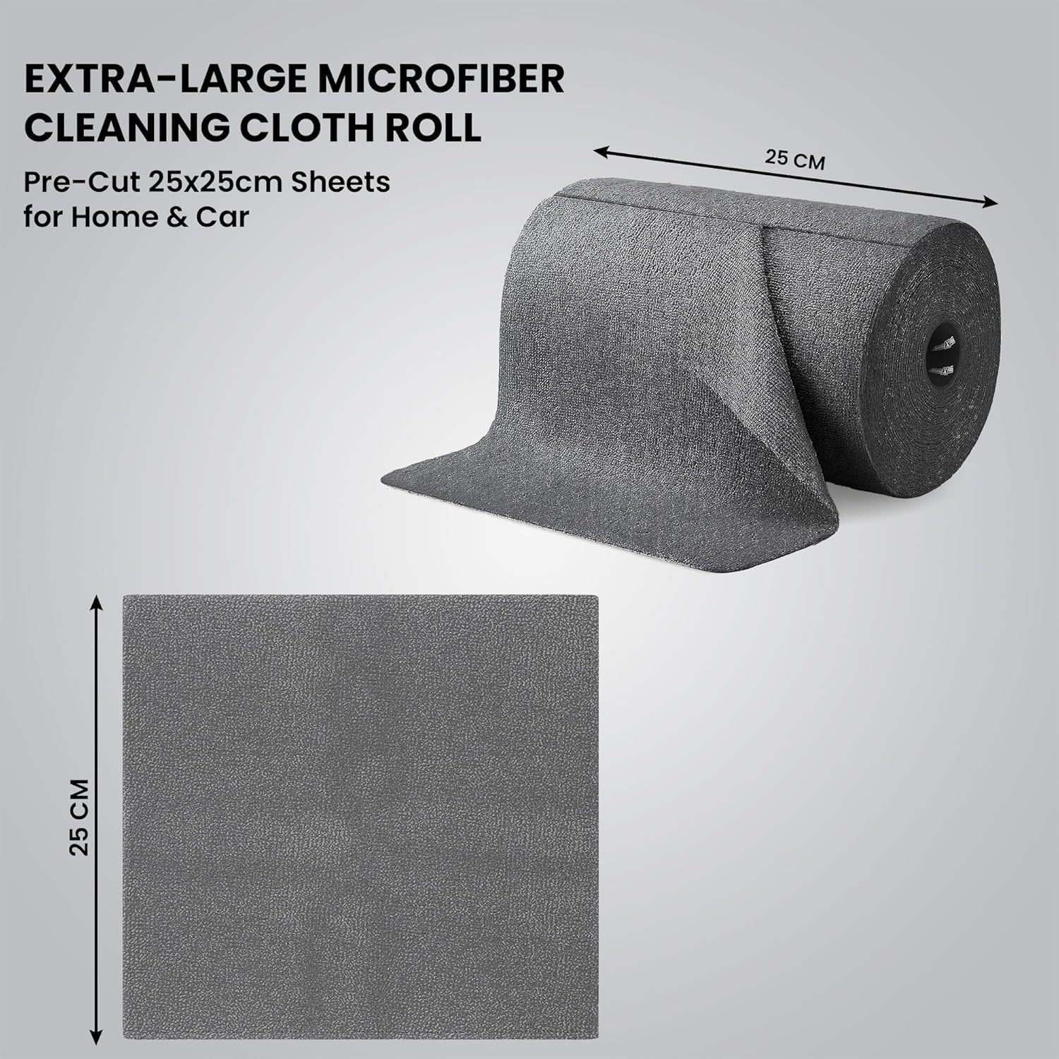 Microfiber Cleaning Cloth Roll, 20Pcs, 4000 Times Washable - 10X Cheaper Than Paper Kitchen Towel Roll - Ultra Absorbent Lint Free Microfiber Cleaning Cloth for Kitchen - Tearable image 5