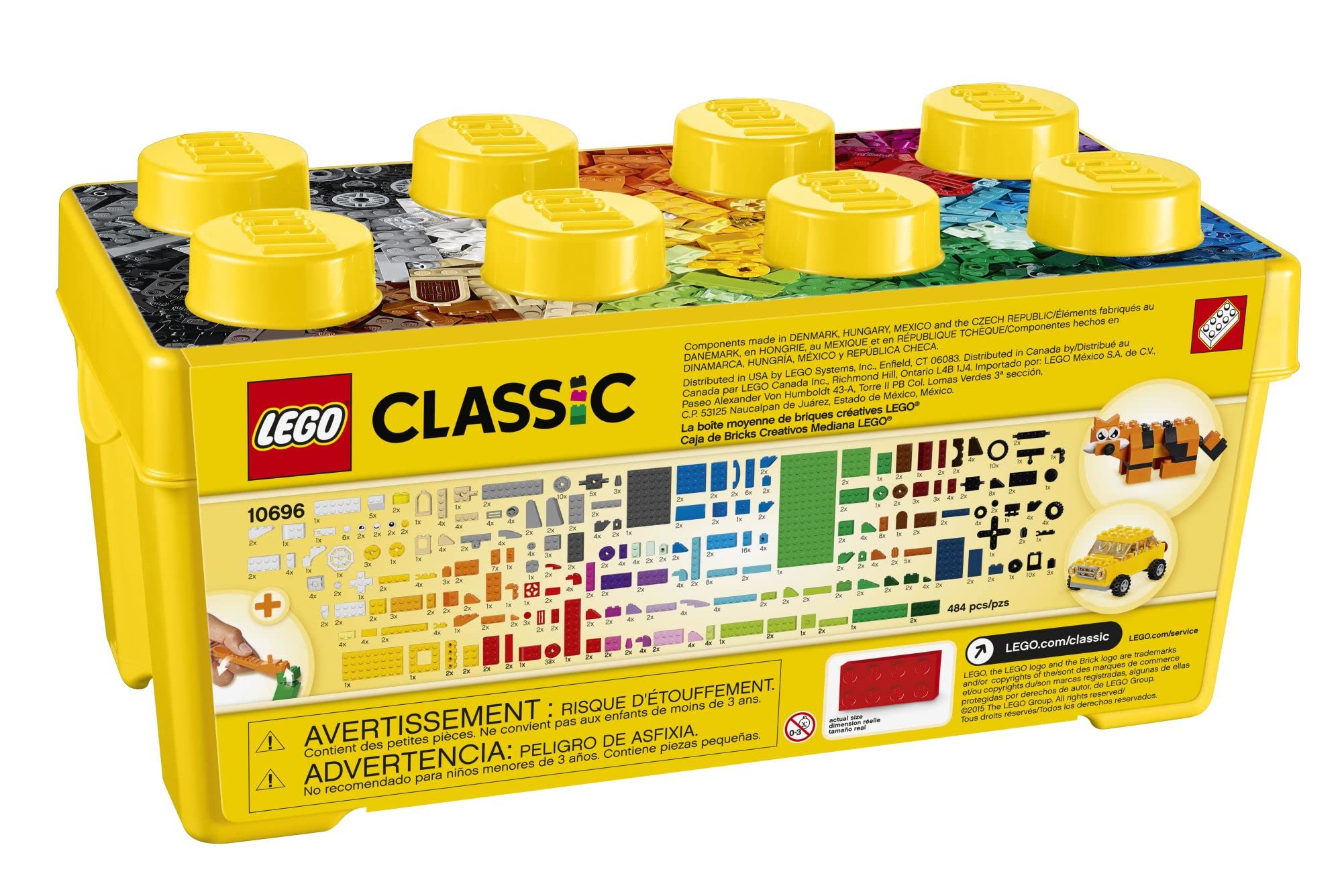 LEGO Classic Medium Creative Brick Box 10696 Building Blocks Toys image 3