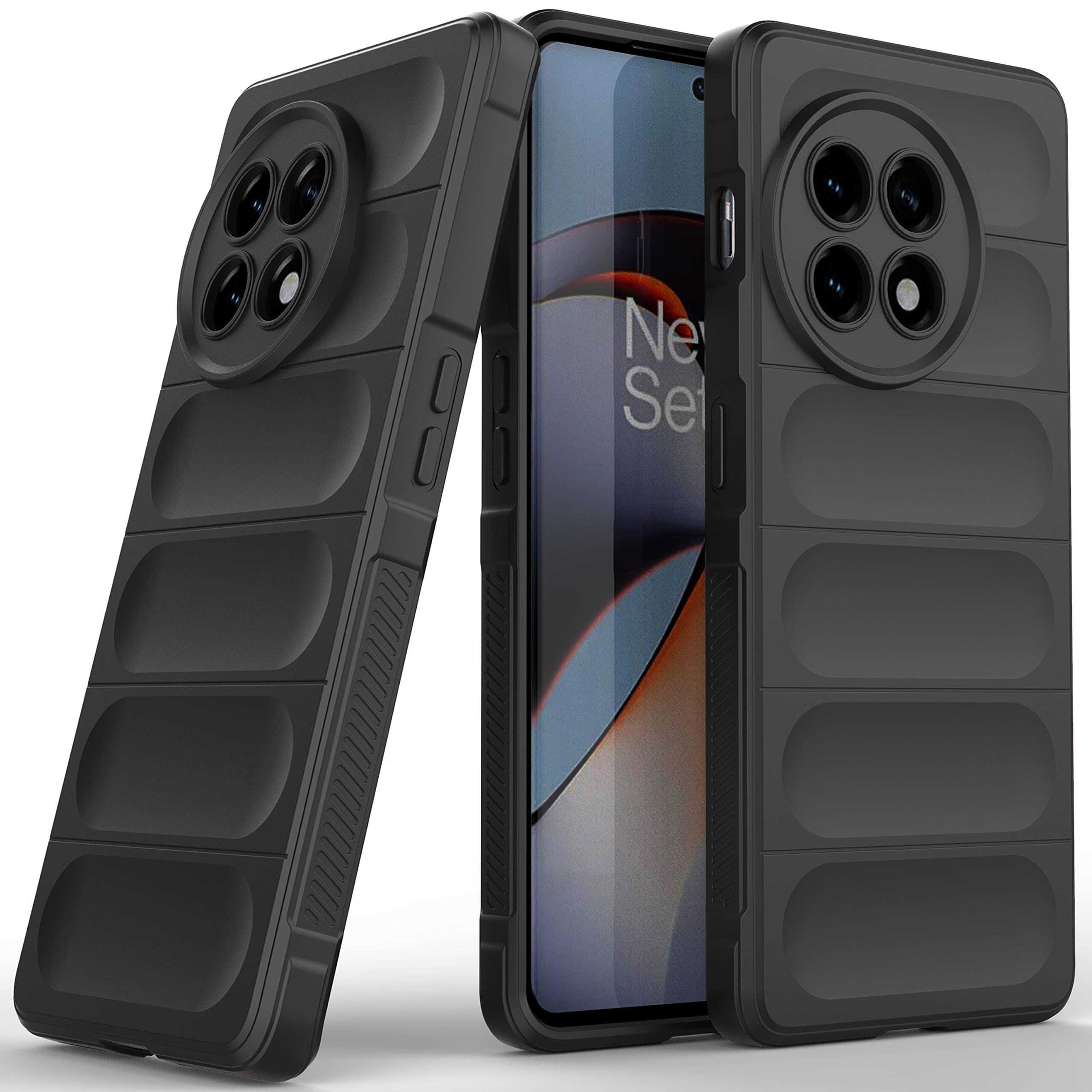 Zapcase Back Case Cover for Oneplus 11R 5G | Compatible for Oneplus 11R 5G Back Cover | Liquid Silicon Magic Case with Camera Protection | Black