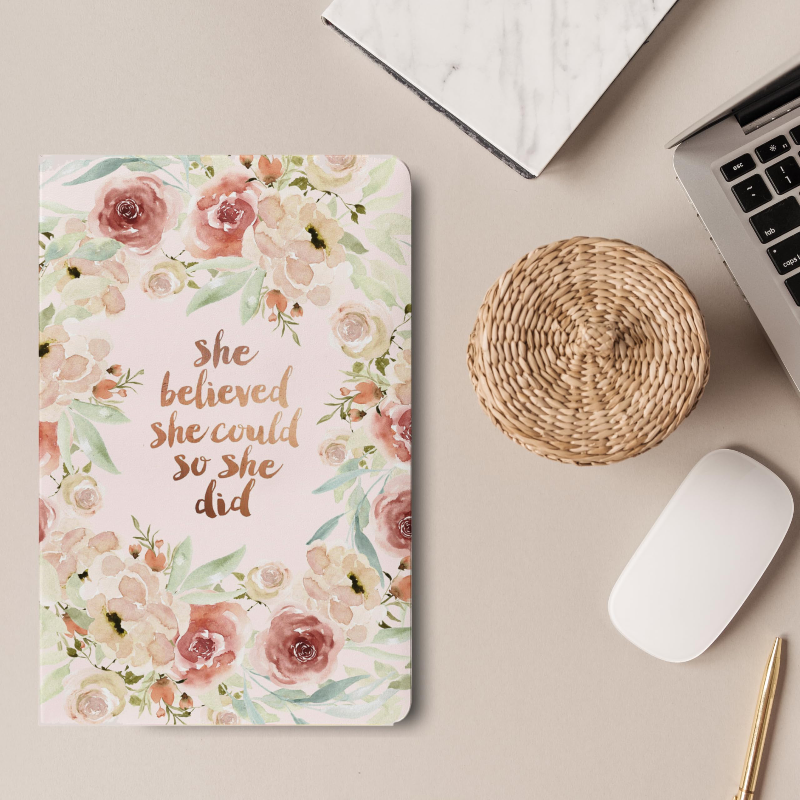 LAURET BLANC Notebook Journal - A5 Size, 144 Ruled Pages, 90 GSM Natural Shade, Paperback image 4