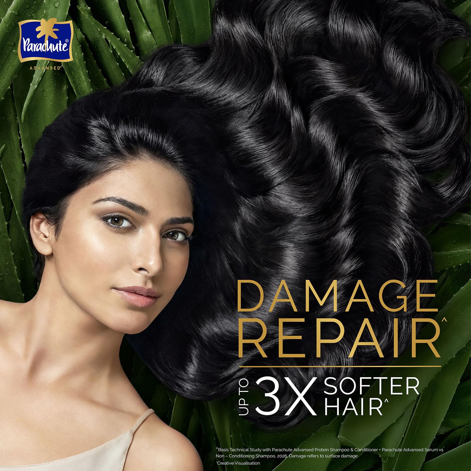 Parachute Advansed Protein Shampoo | with Coconut Milk and Aloe Vera | For up to 100% Damage Repair & up to 3X Softer Hair | Protein Lock Technology | Paraben-Free | For Men & Women | 1.2L image 4